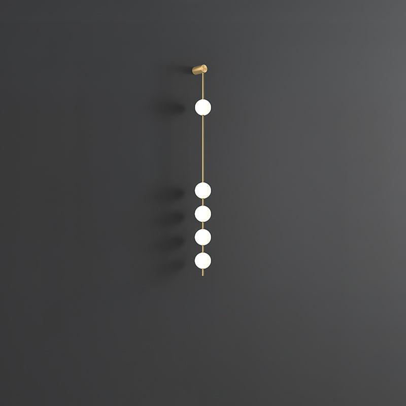 Lustra Wall Lamp Vertical Balls Brass-Neutral Decor