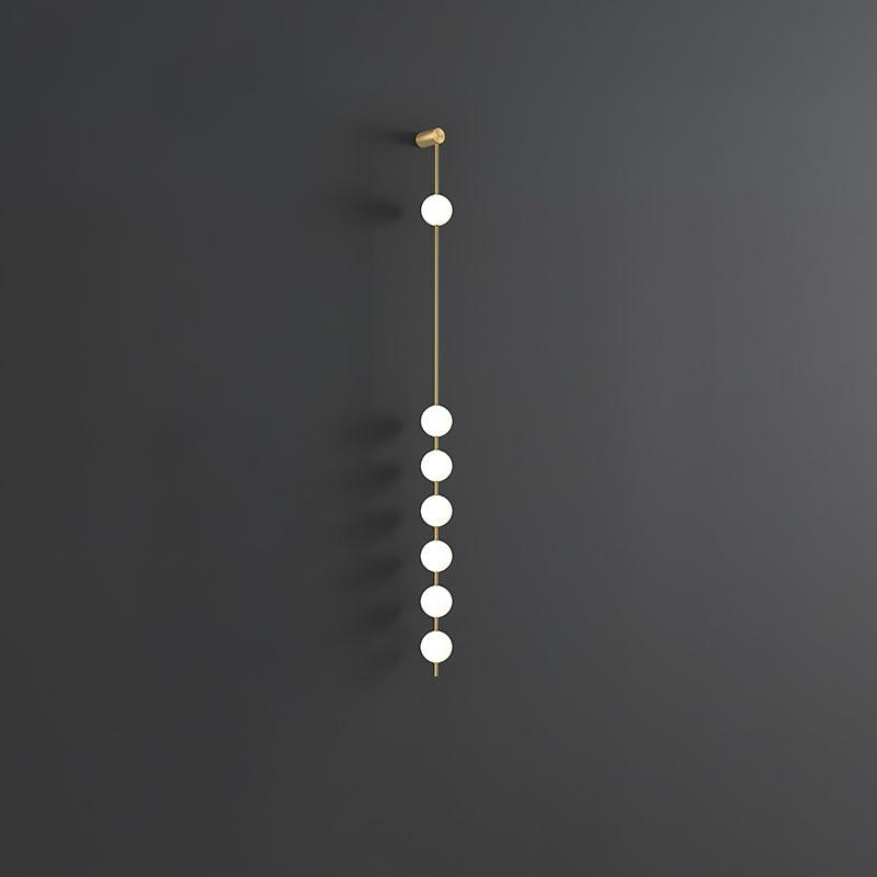 Lustra Wall Lamp Vertical Balls Brass-Neutral Decor