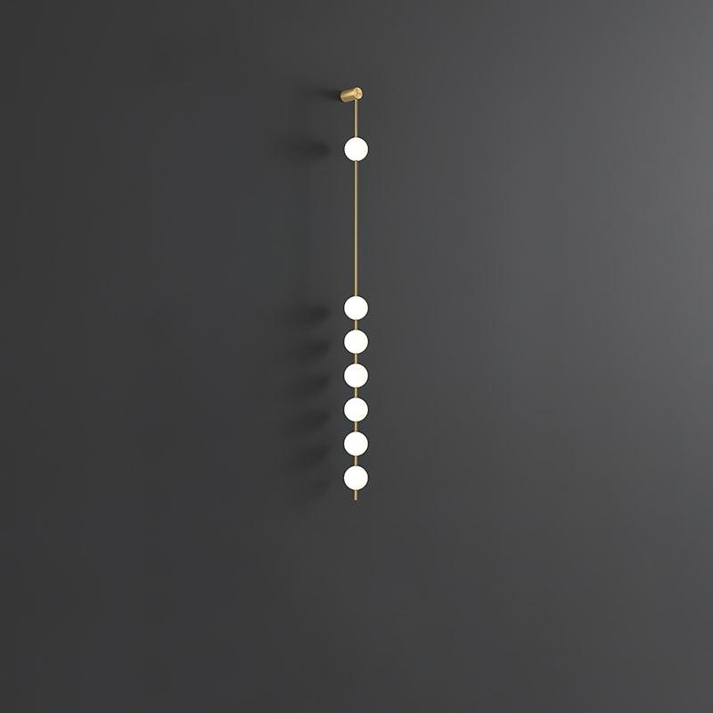 Lustra Wall Lamp Vertical Balls Brass-Neutral Decor