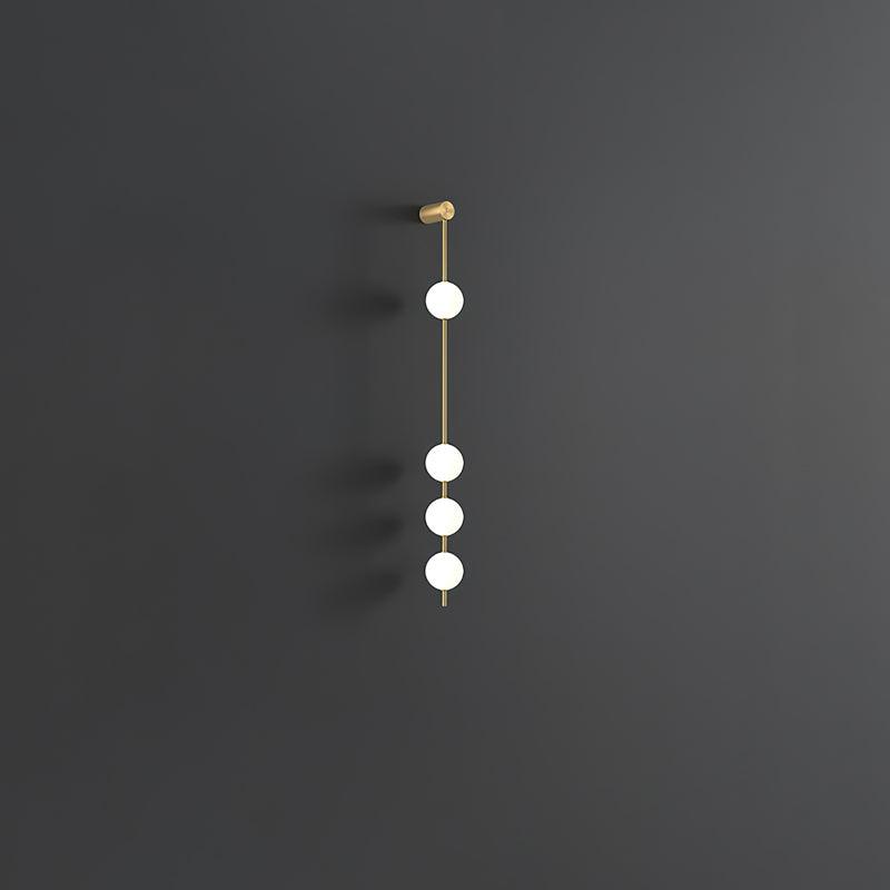 Lustra Wall Lamp Vertical Balls Brass-Neutral Decor