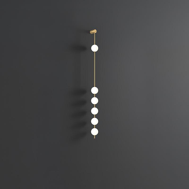 Lustra Wall Lamp Vertical Balls Brass-Neutral Decor
