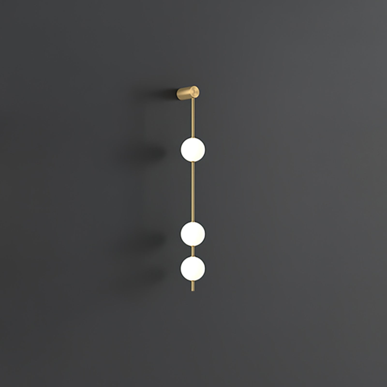 Lustra Wall Lamp Vertical Balls Brass-Neutral Decor
