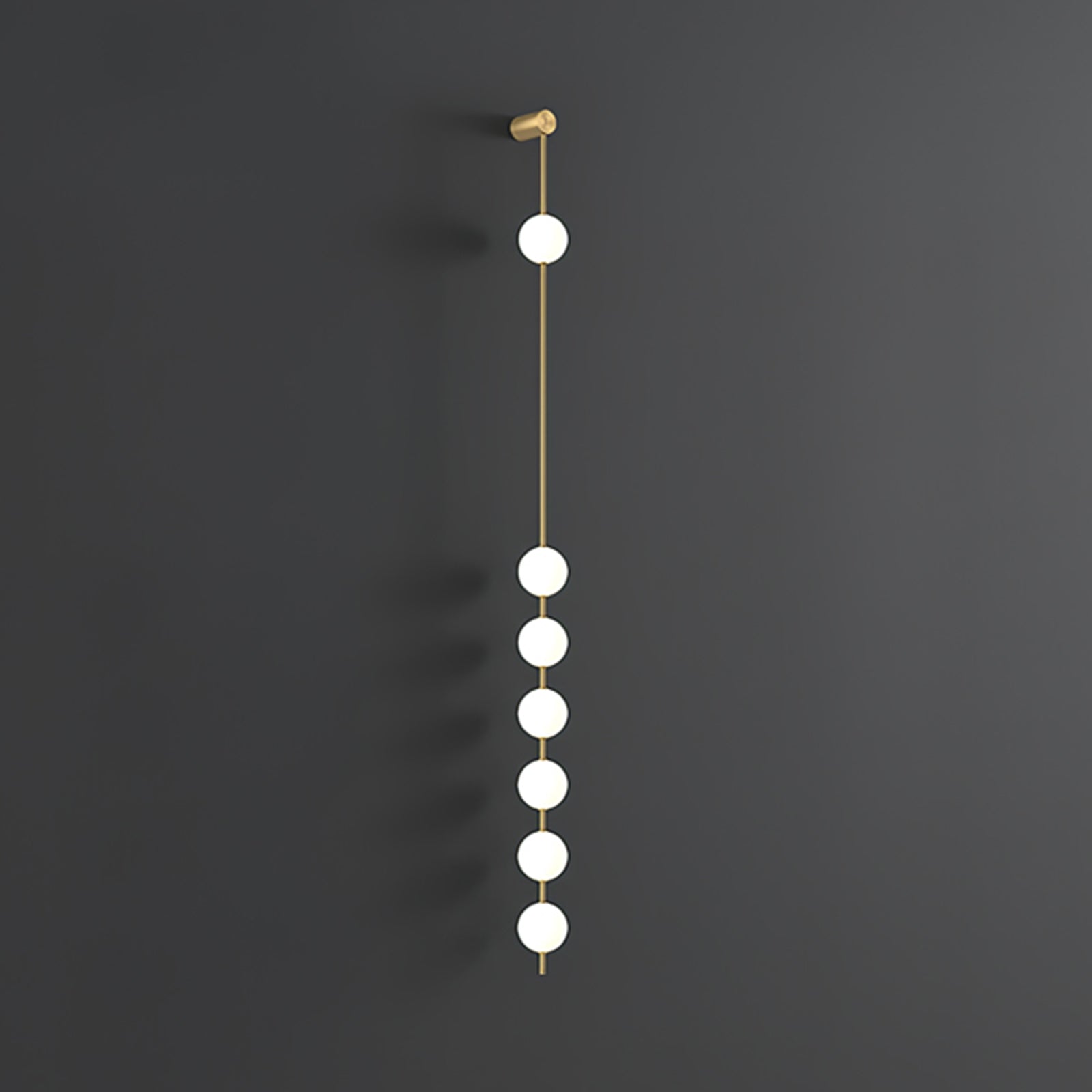 Lustra Wall Lamp Vertical Balls Brass-Neutral Decor