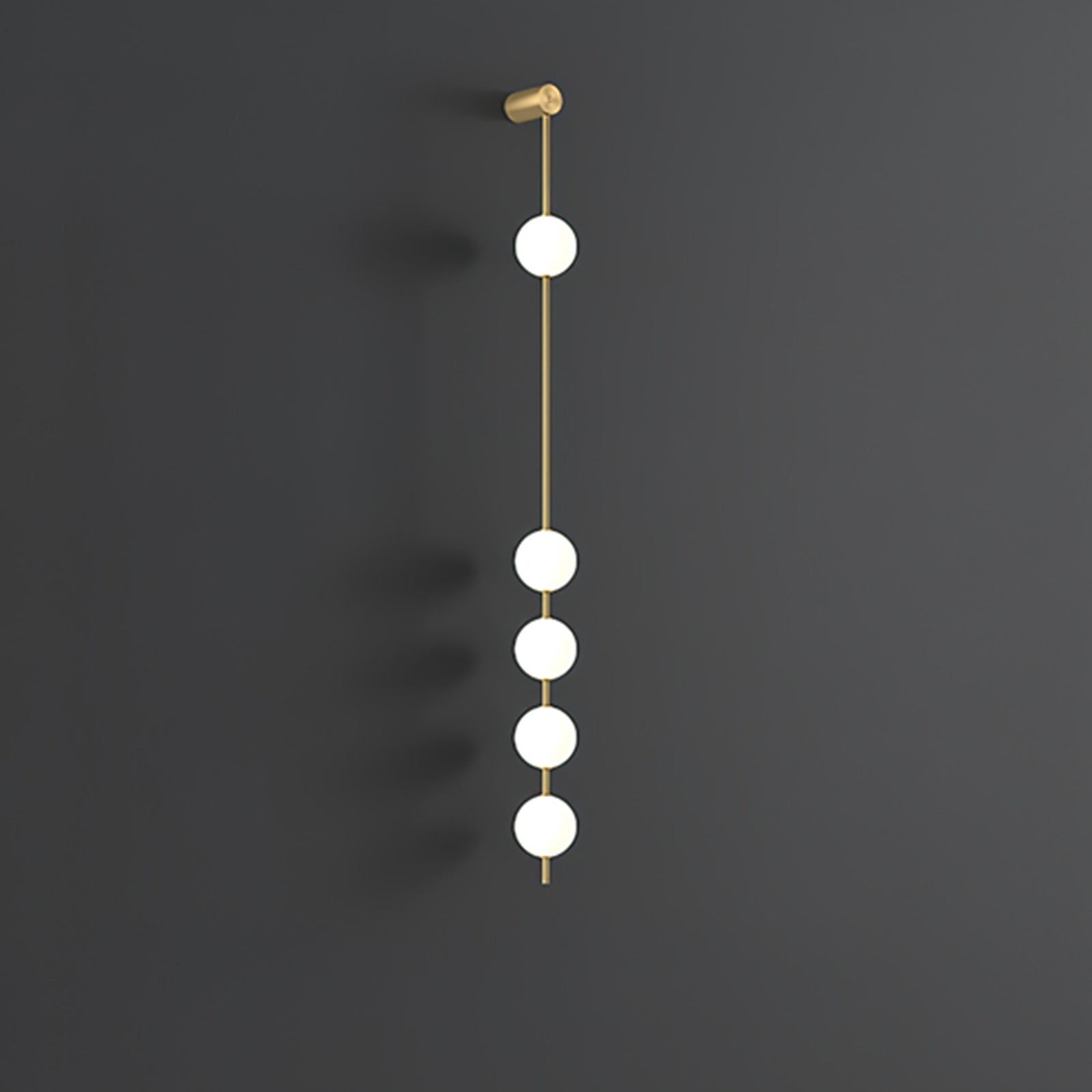 Lustra Wall Lamp Vertical Balls Brass-Neutral Decor