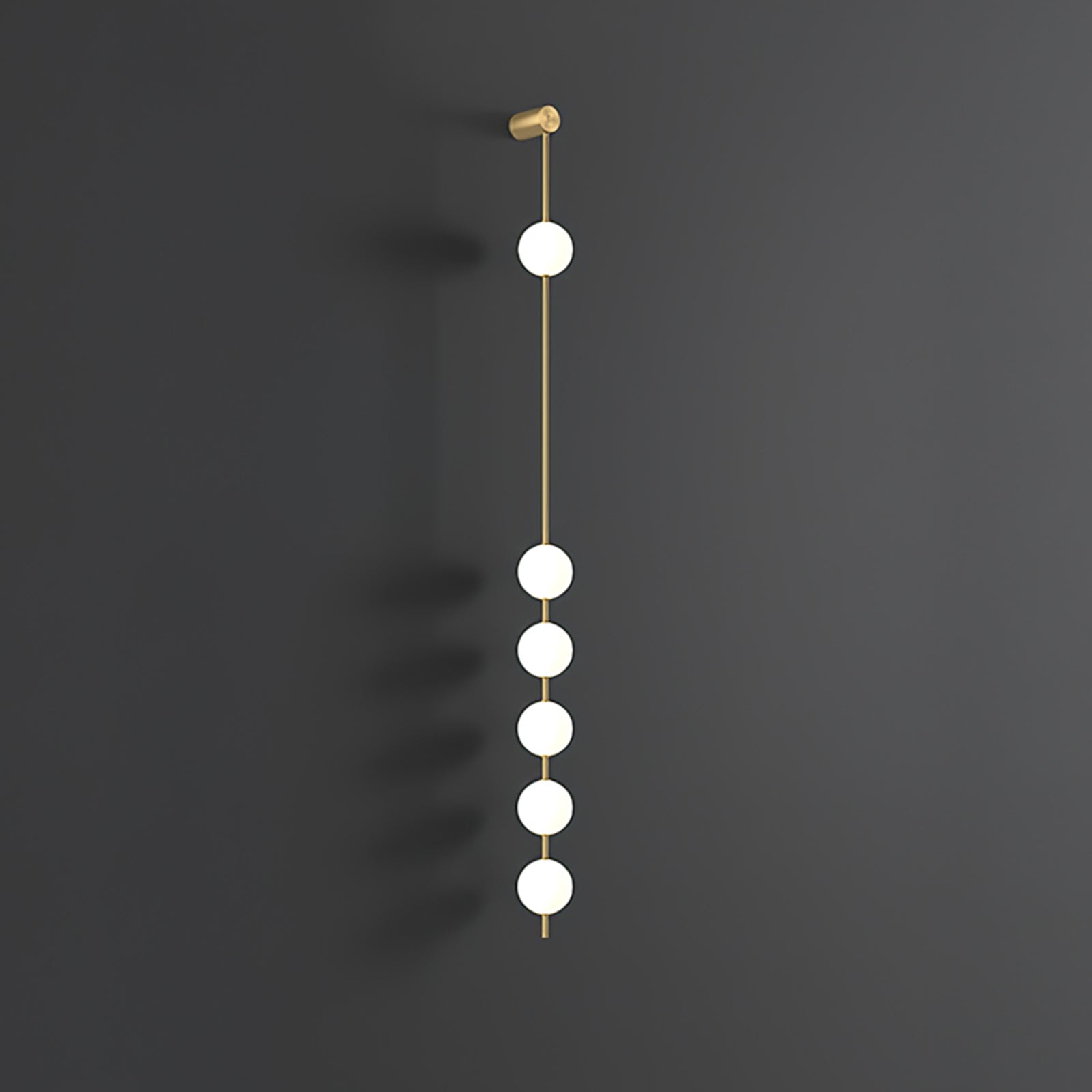 Lustra Wall Lamp Vertical Balls Brass-Neutral Decor