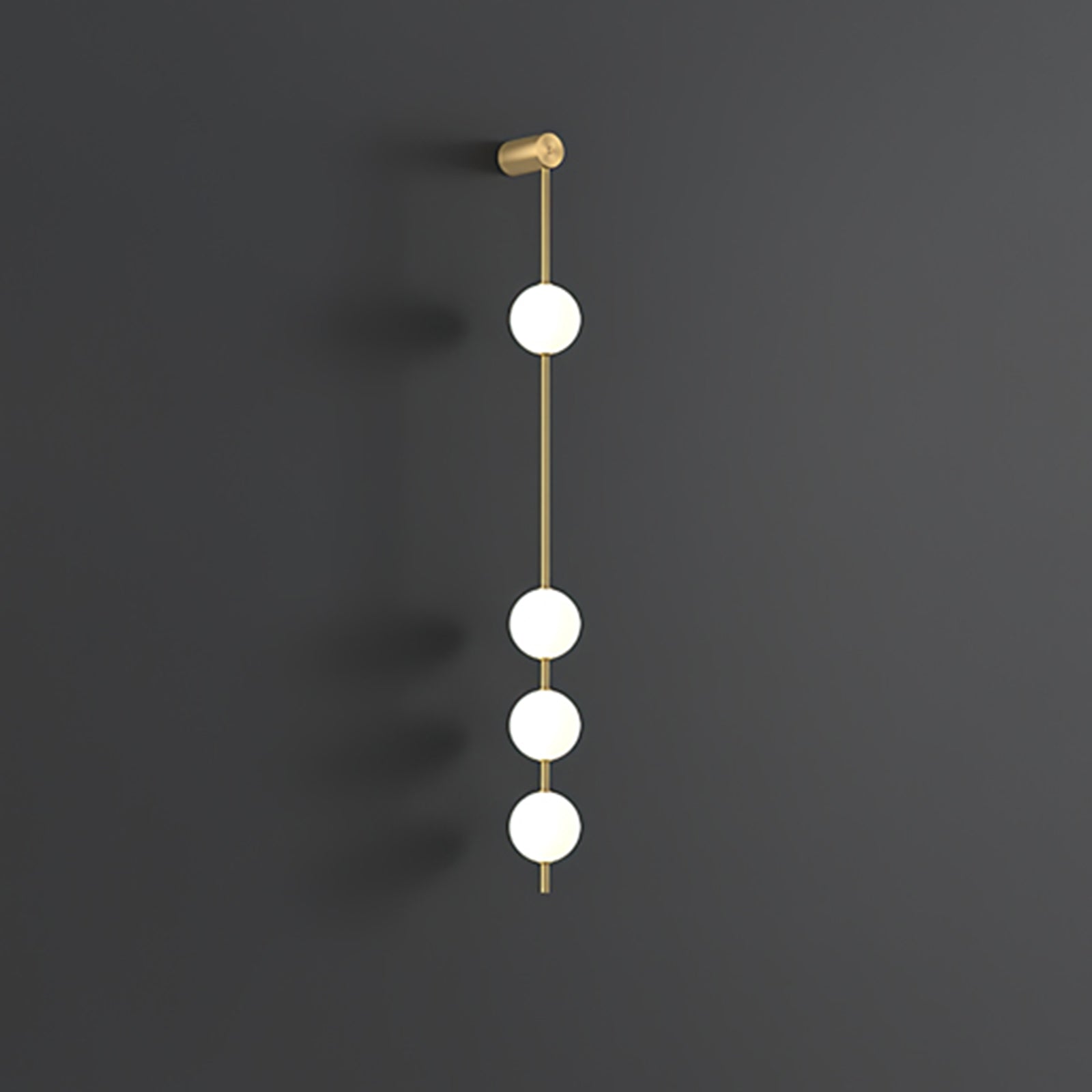 Lustra Wall Lamp Vertical Balls Brass-Neutral Decor