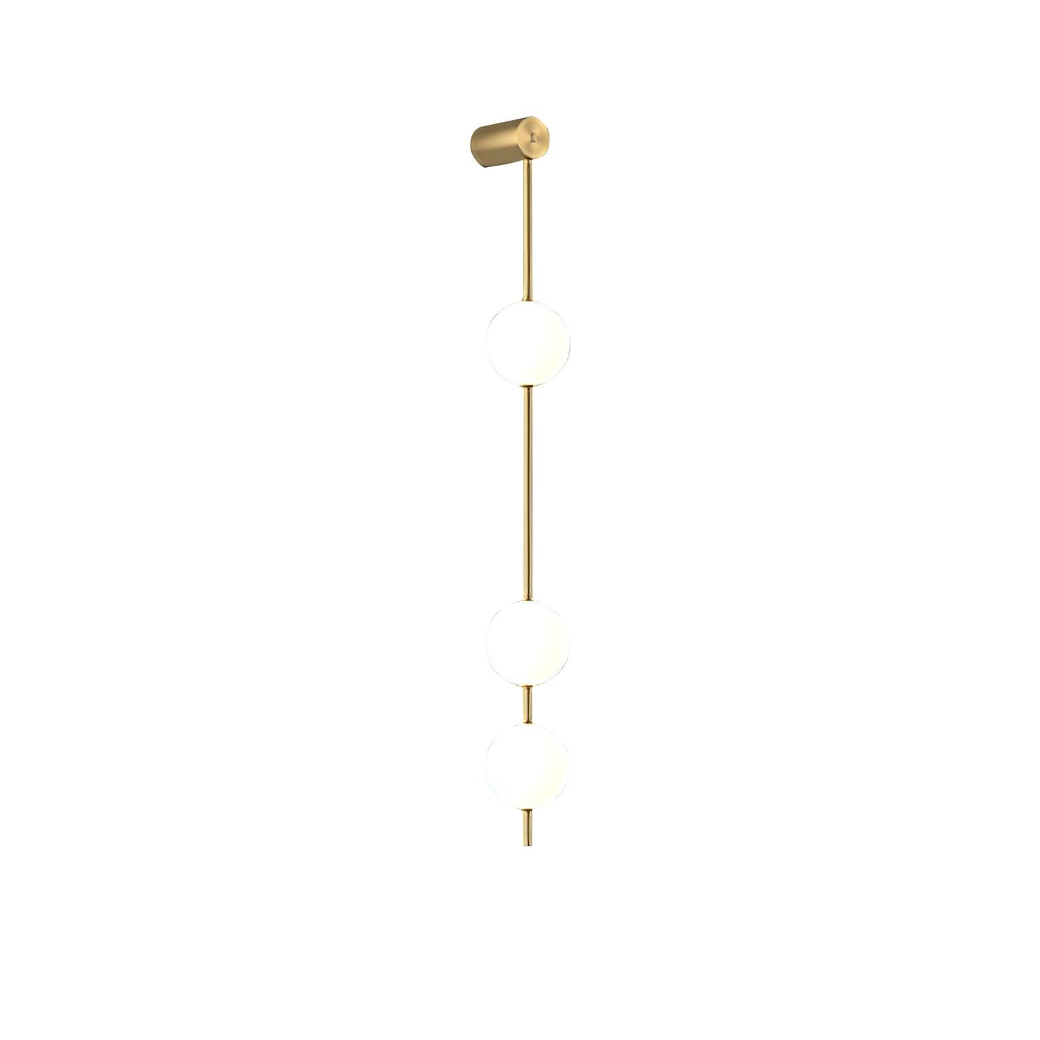 Lustra Wall Lamp Vertical Balls Brass-Neutral Decor