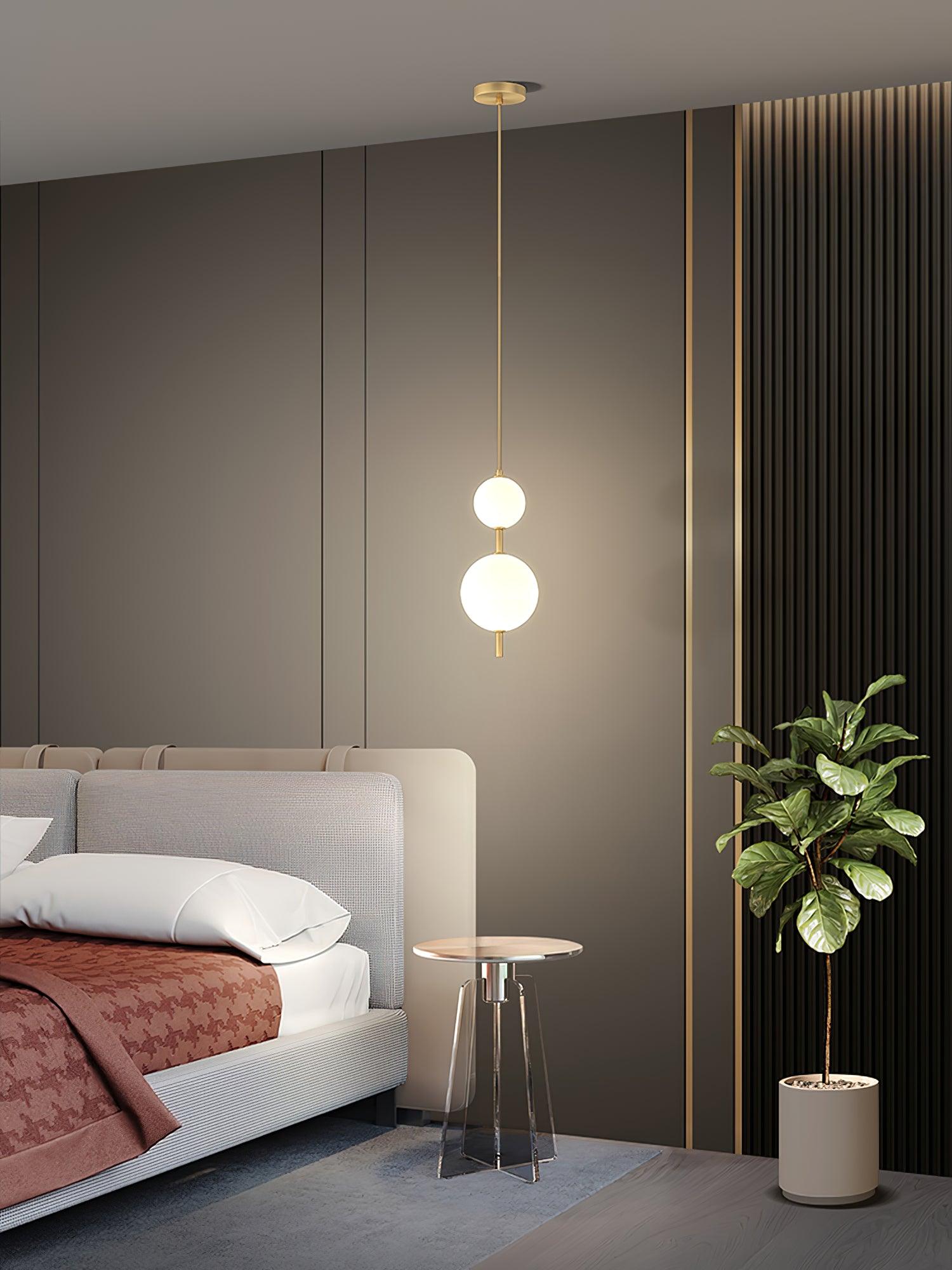 Velloran Brass Plastic Pendant Lamp-Neutral Decor