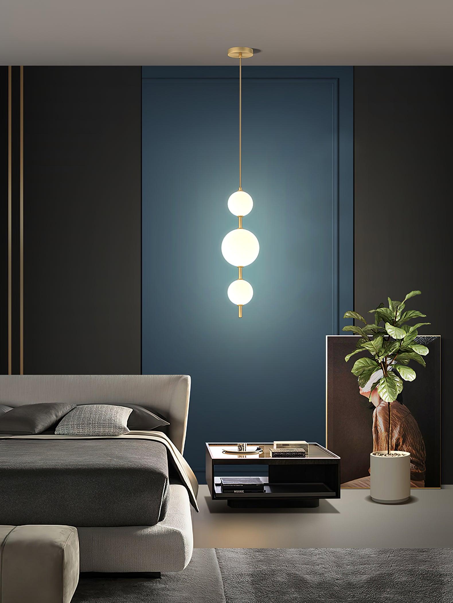 Velloran Brass Plastic Pendant Lamp-Neutral Decor