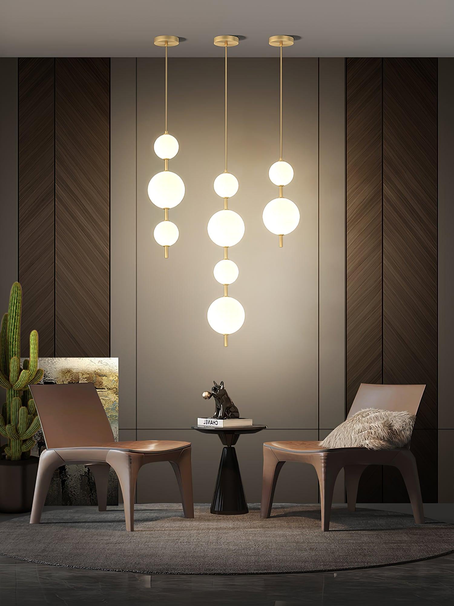 Velloran Brass Plastic Pendant Lamp-Neutral Decor