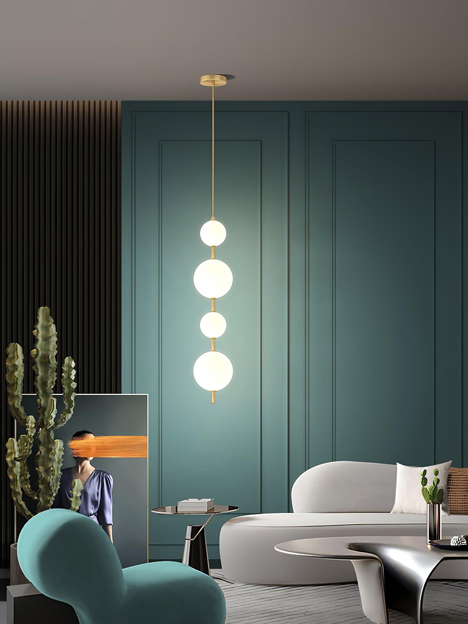 Velloran Brass Plastic Pendant Lamp-Neutral Decor