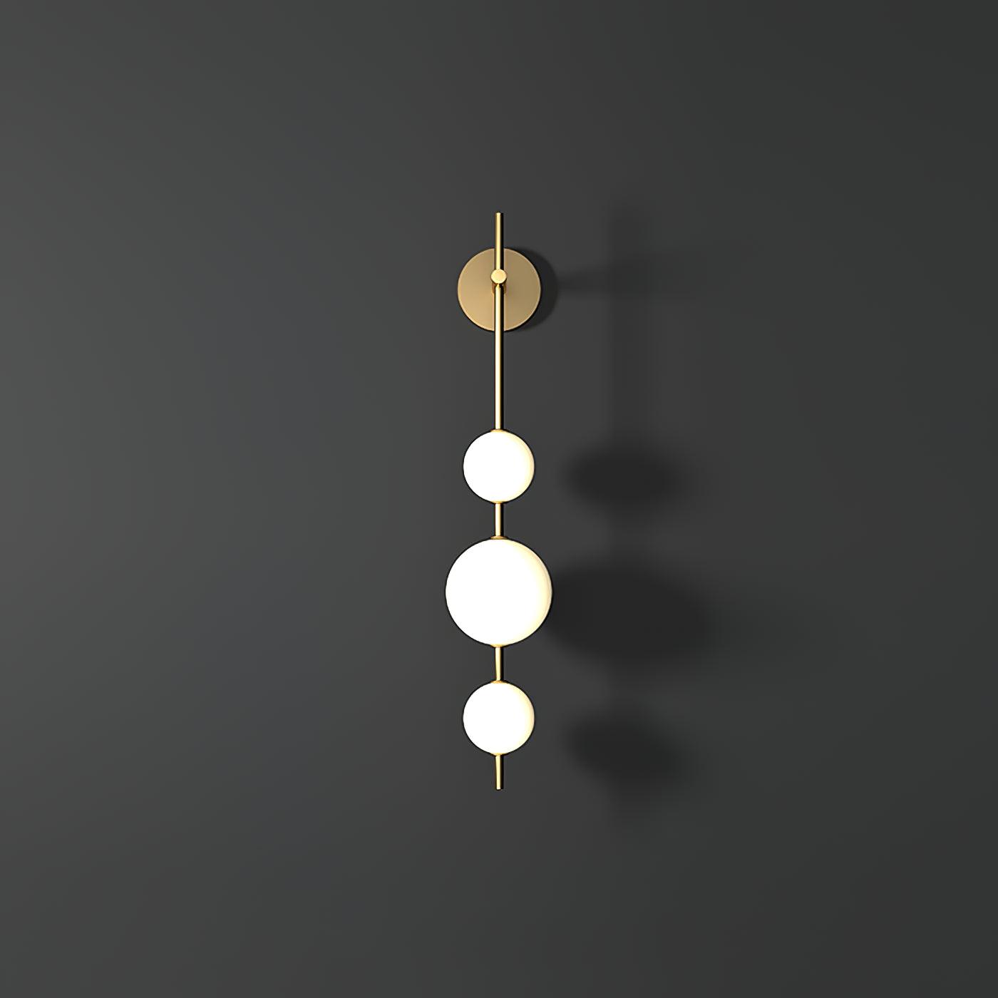 Ilraeia Vertical Globe Plug-in Wall Lamp-Neutral Decor
