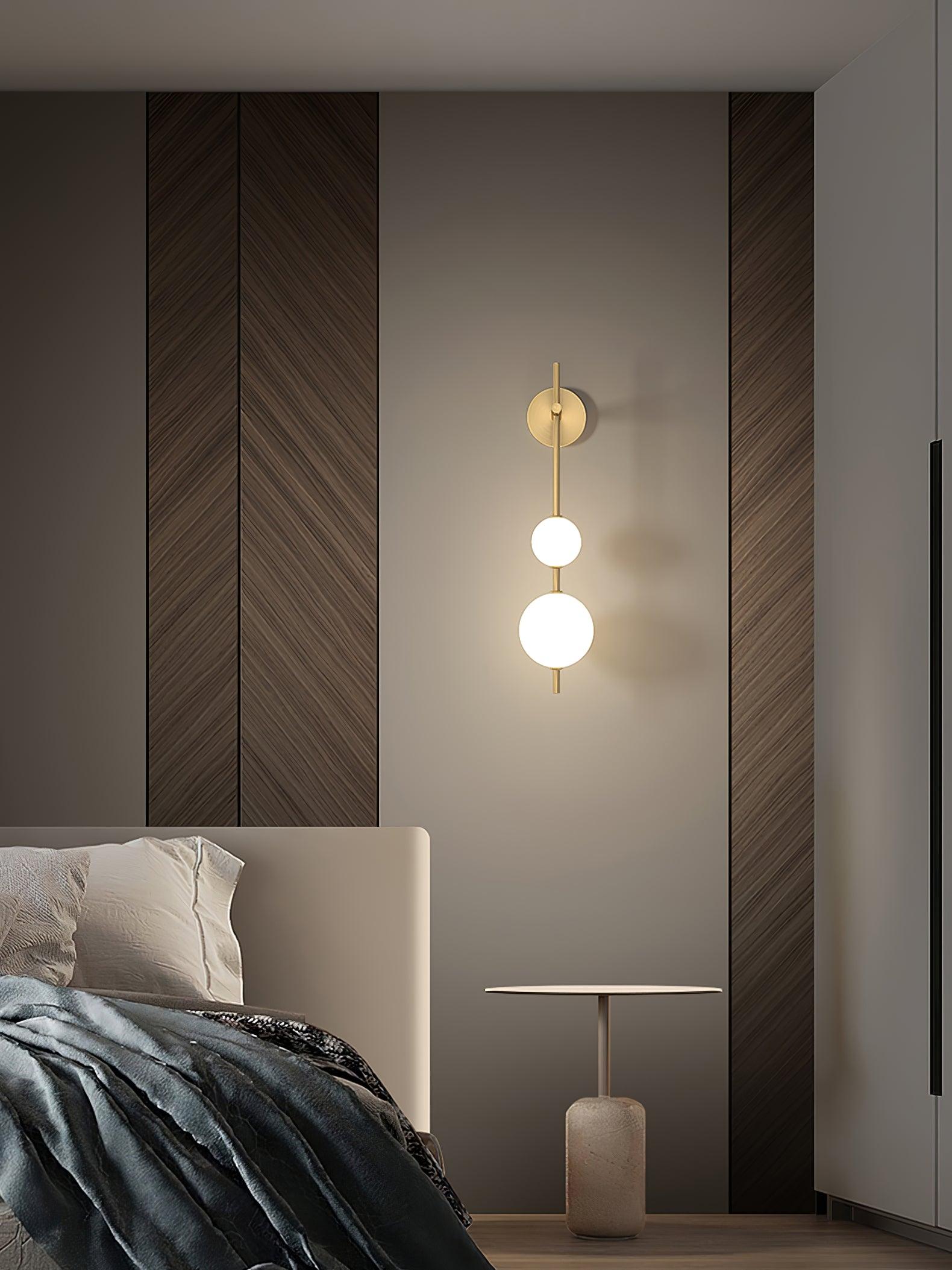 Ilraeia Vertical Globe Plug-in Wall Lamp-Neutral Decor