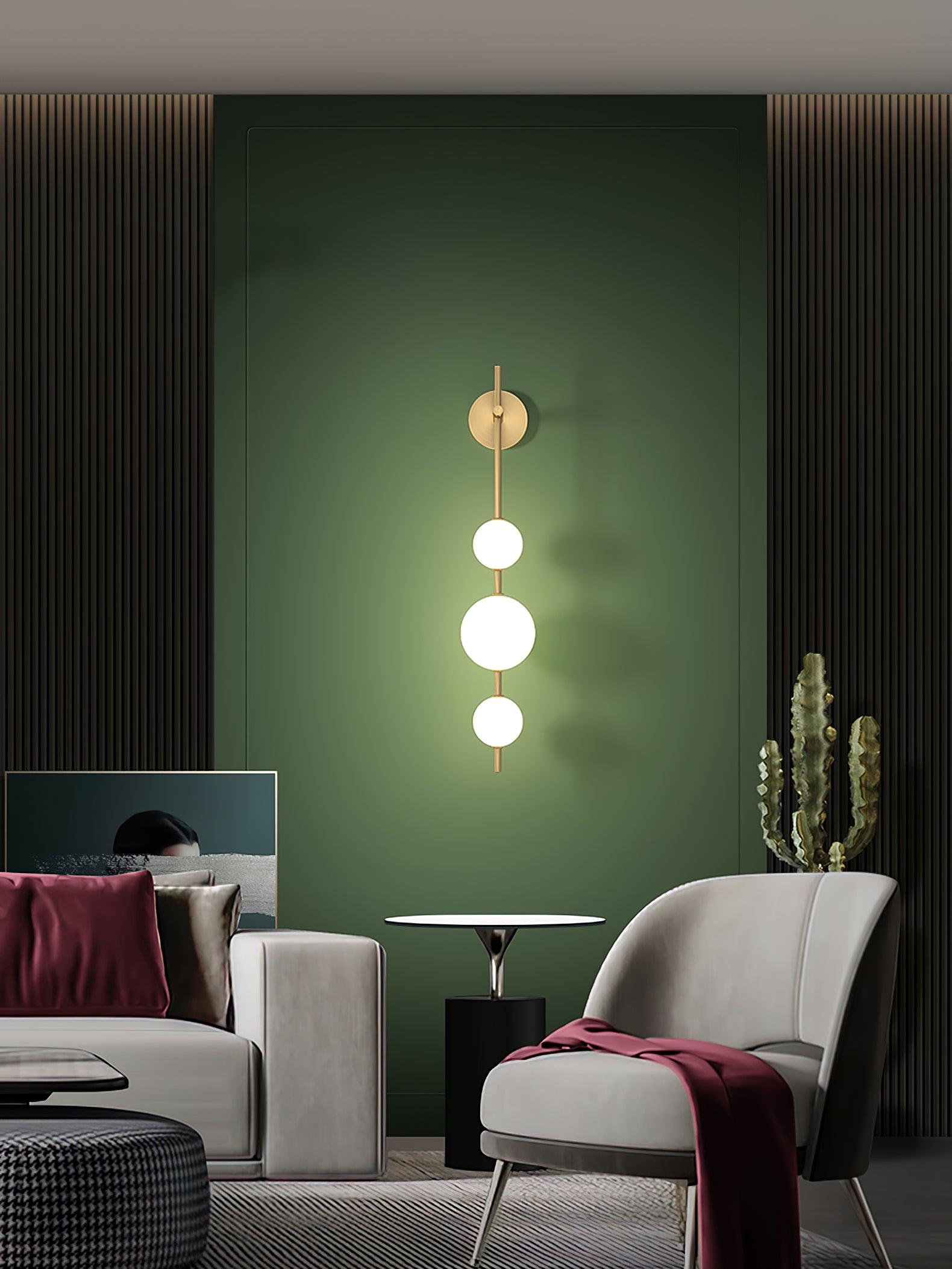 Lustra Wall Lamp Vertical Globe Minimalist-Neutral Decor