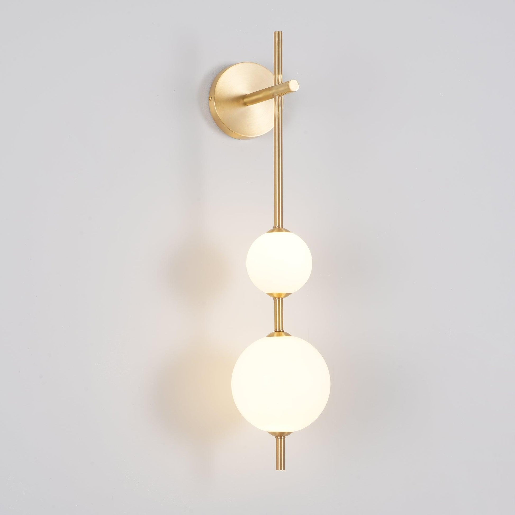 Ilraeia Vertical Globe Plug-in Wall Lamp-Neutral Decor