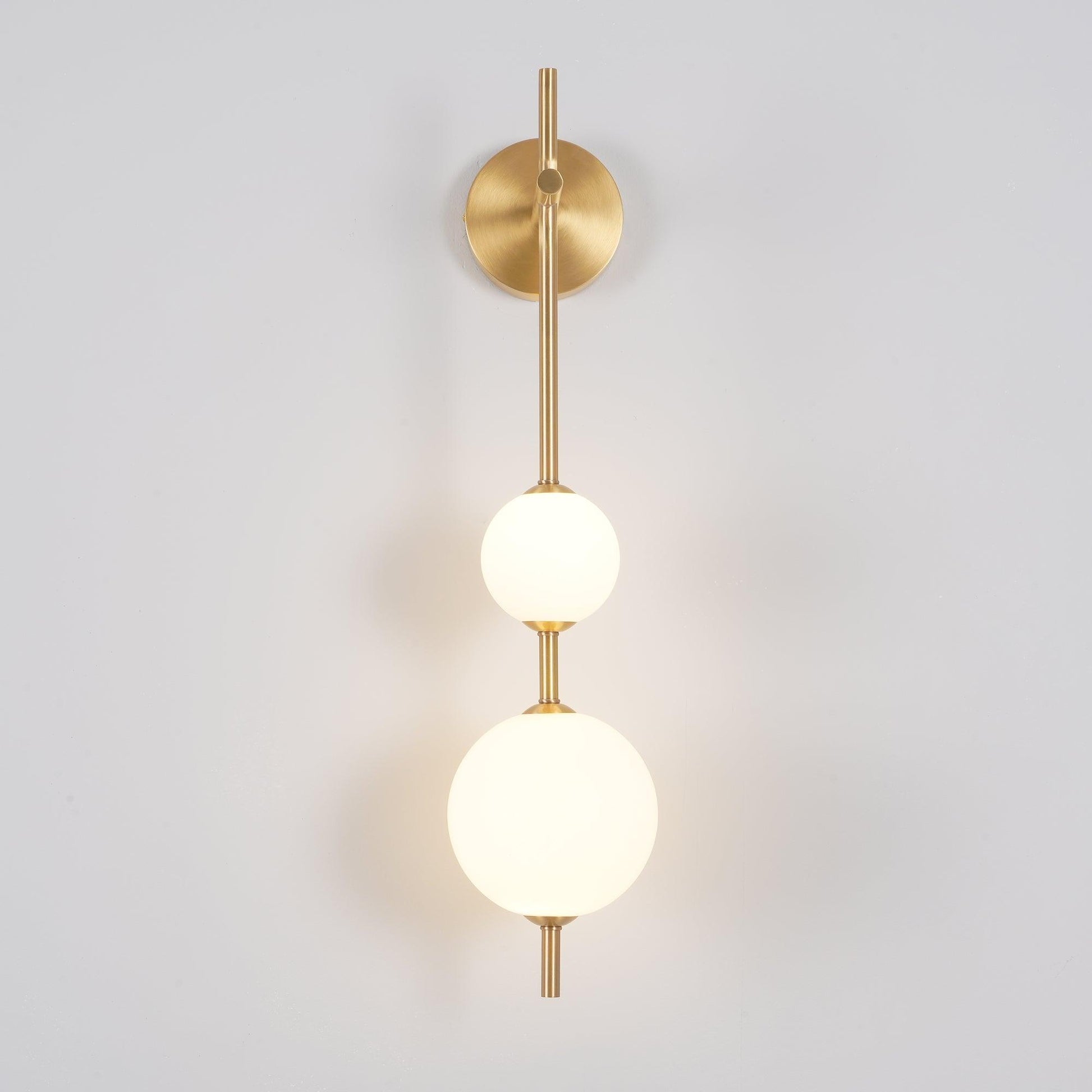 Ilraeia Vertical Globe Plug-in Wall Lamp-Neutral Decor
