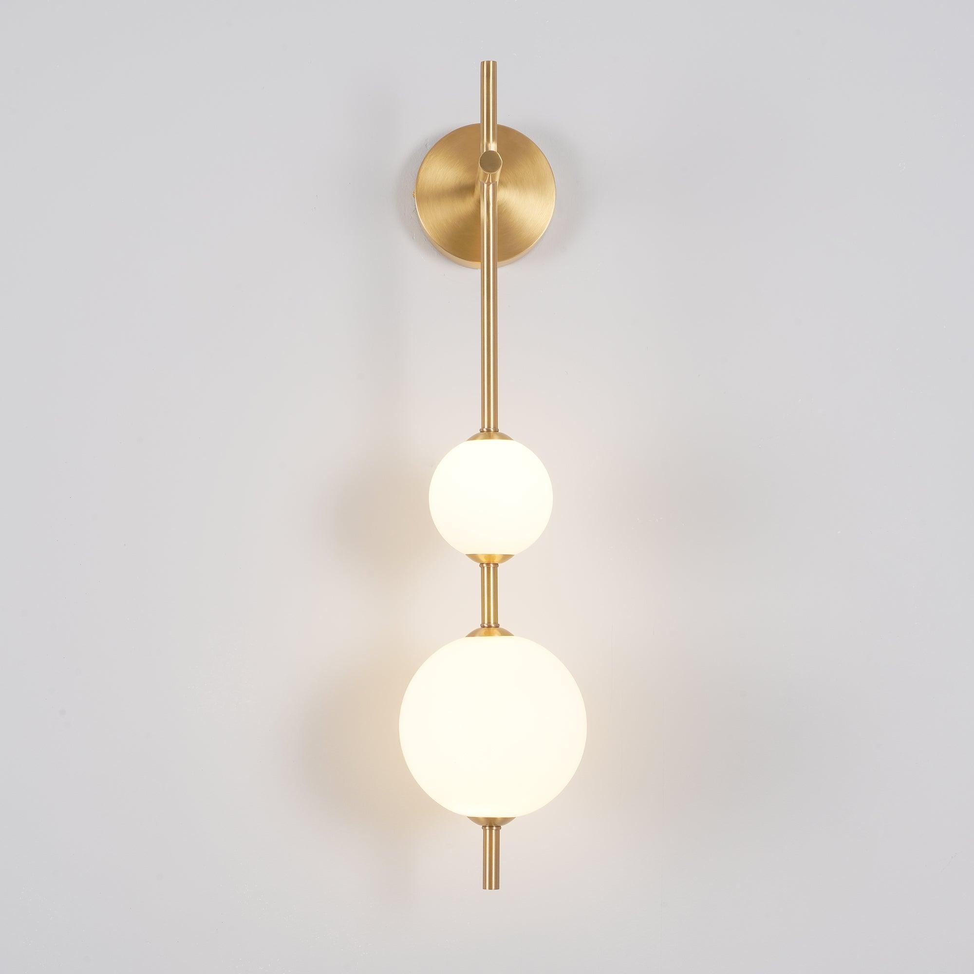 Ilraeia Vertical Globe Plug-in Wall Lamp-Neutral Decor