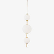 Velloran Brass Plastic Pendant Lamp-Neutral Decor