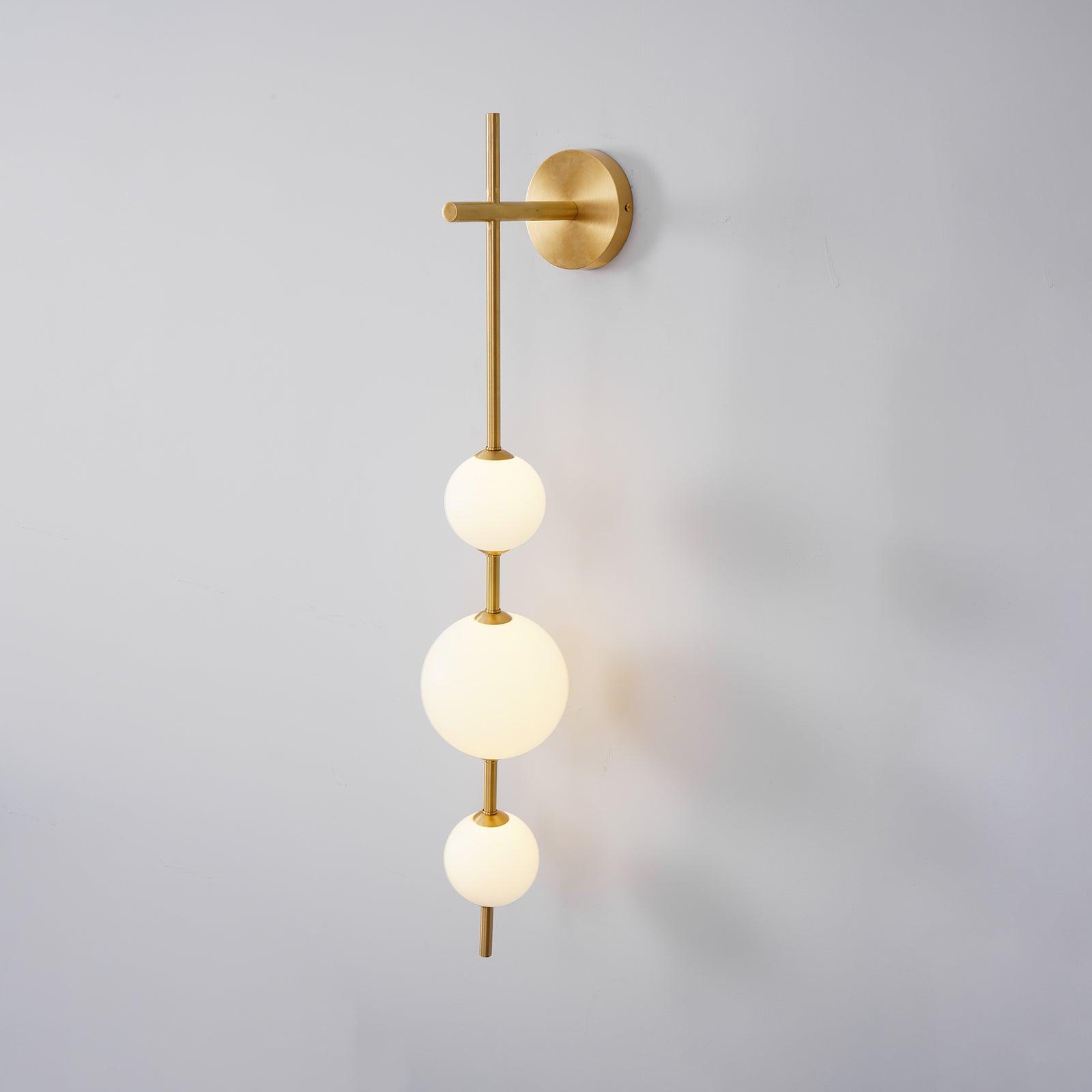 Ilraeia Vertical Globe Plug-in Wall Lamp-Neutral Decor