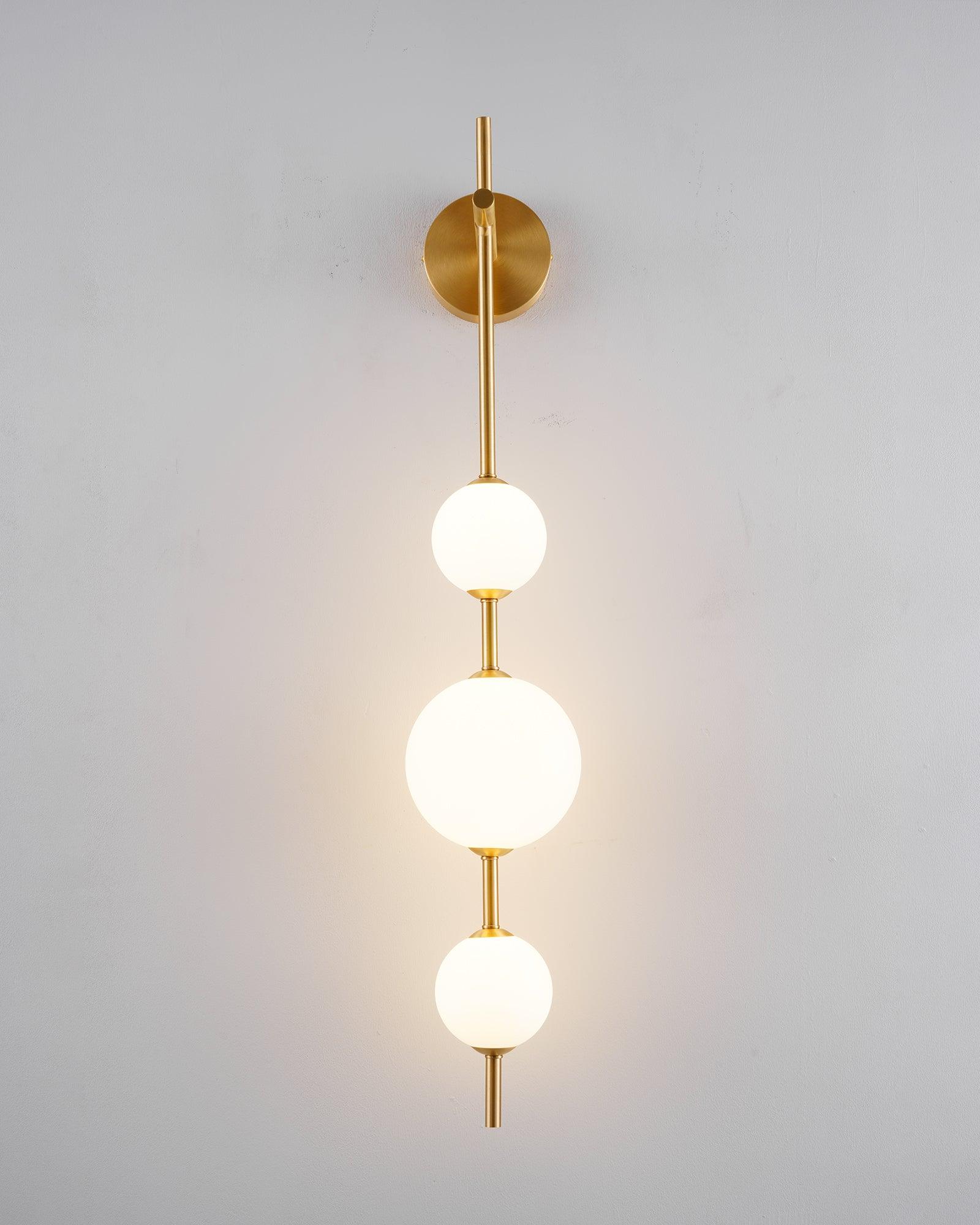 Ilraeia Vertical Globe Plug-in Wall Lamp-Neutral Decor