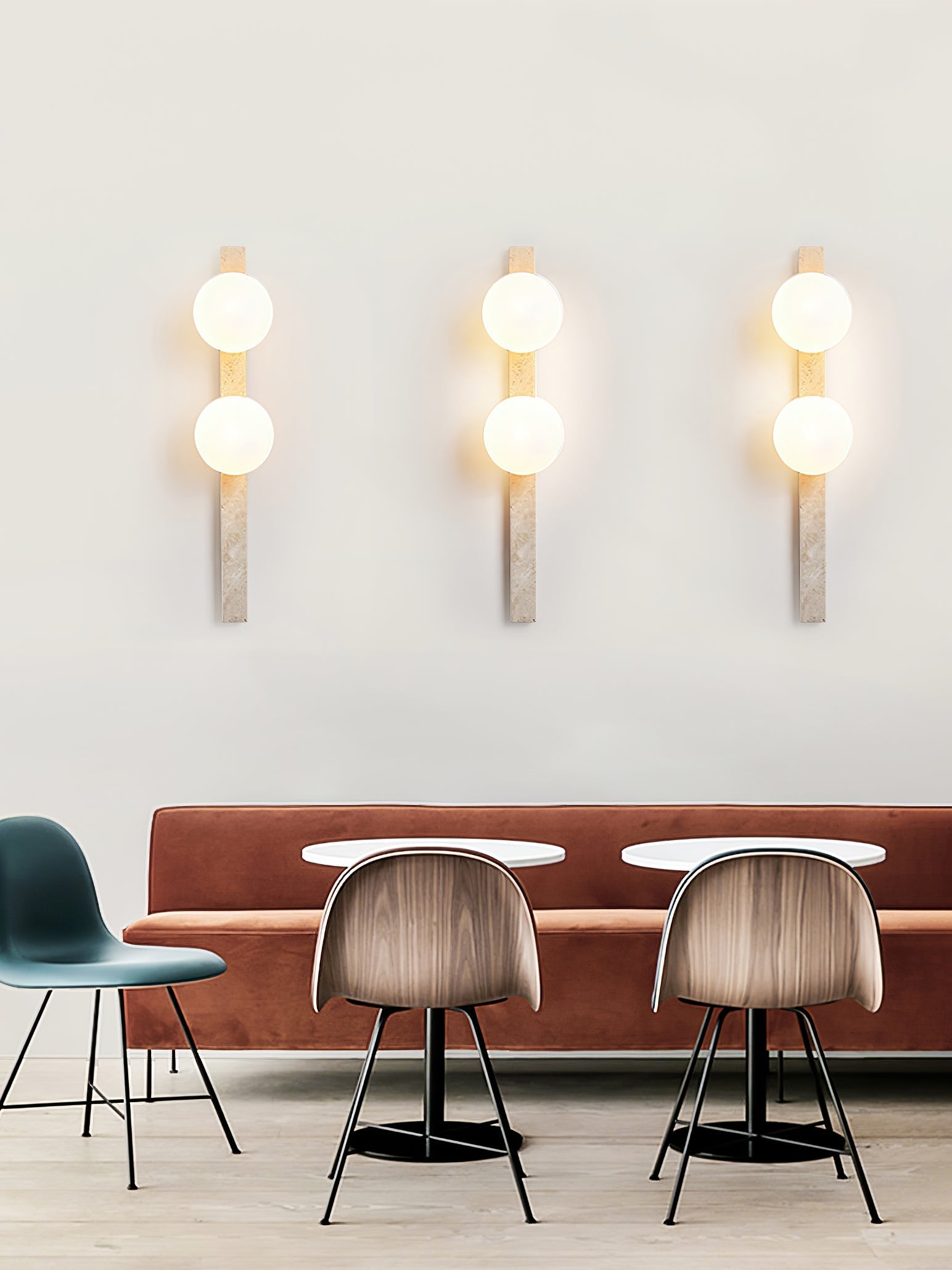 Zoshaira Travertine Wall Light-Neutral Decor