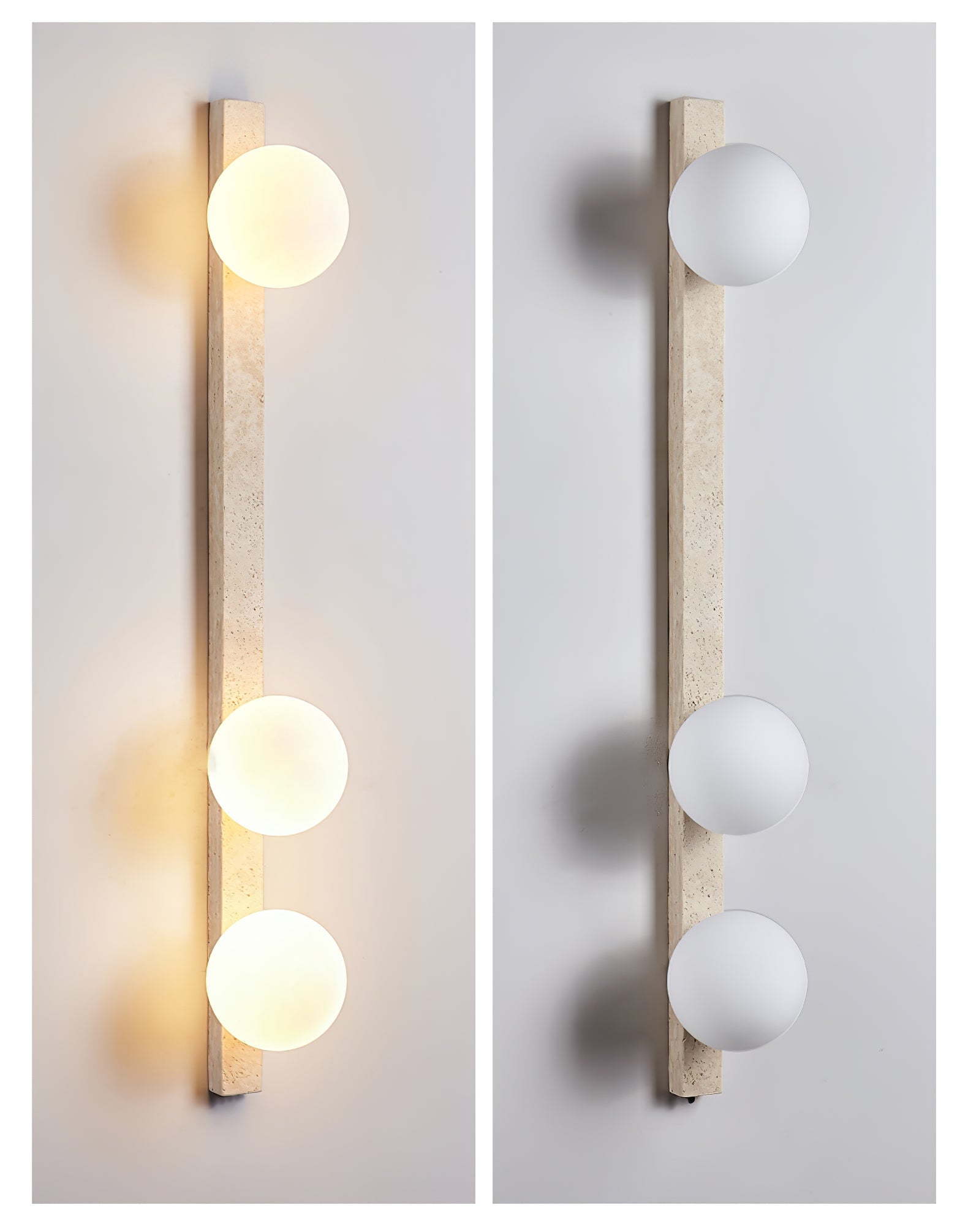 Zoshaira Travertine Wall Light-Neutral Decor