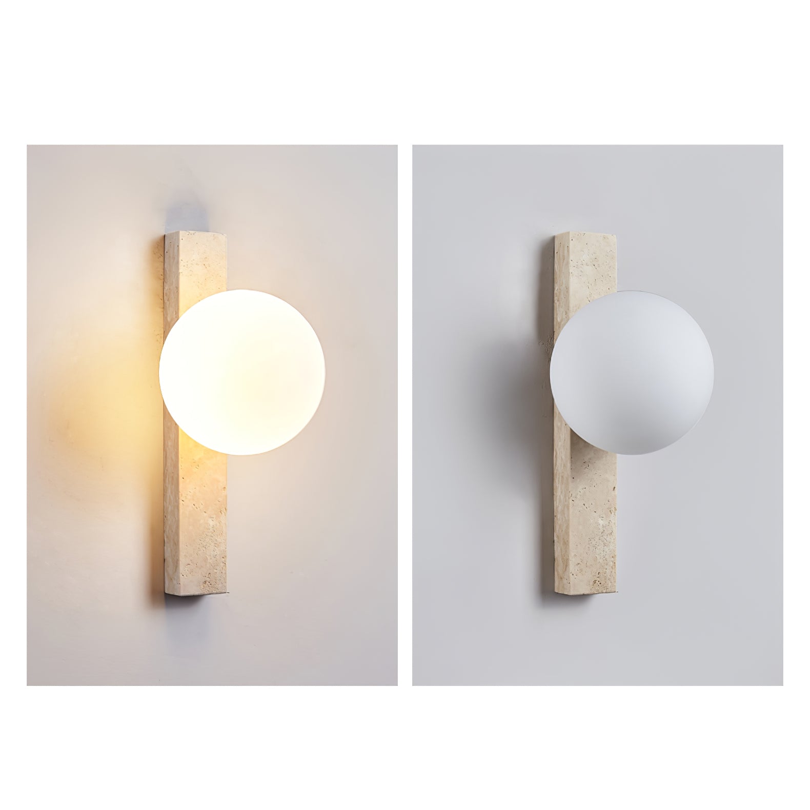 Zoshaira Travertine Wall Light-Neutral Decor
