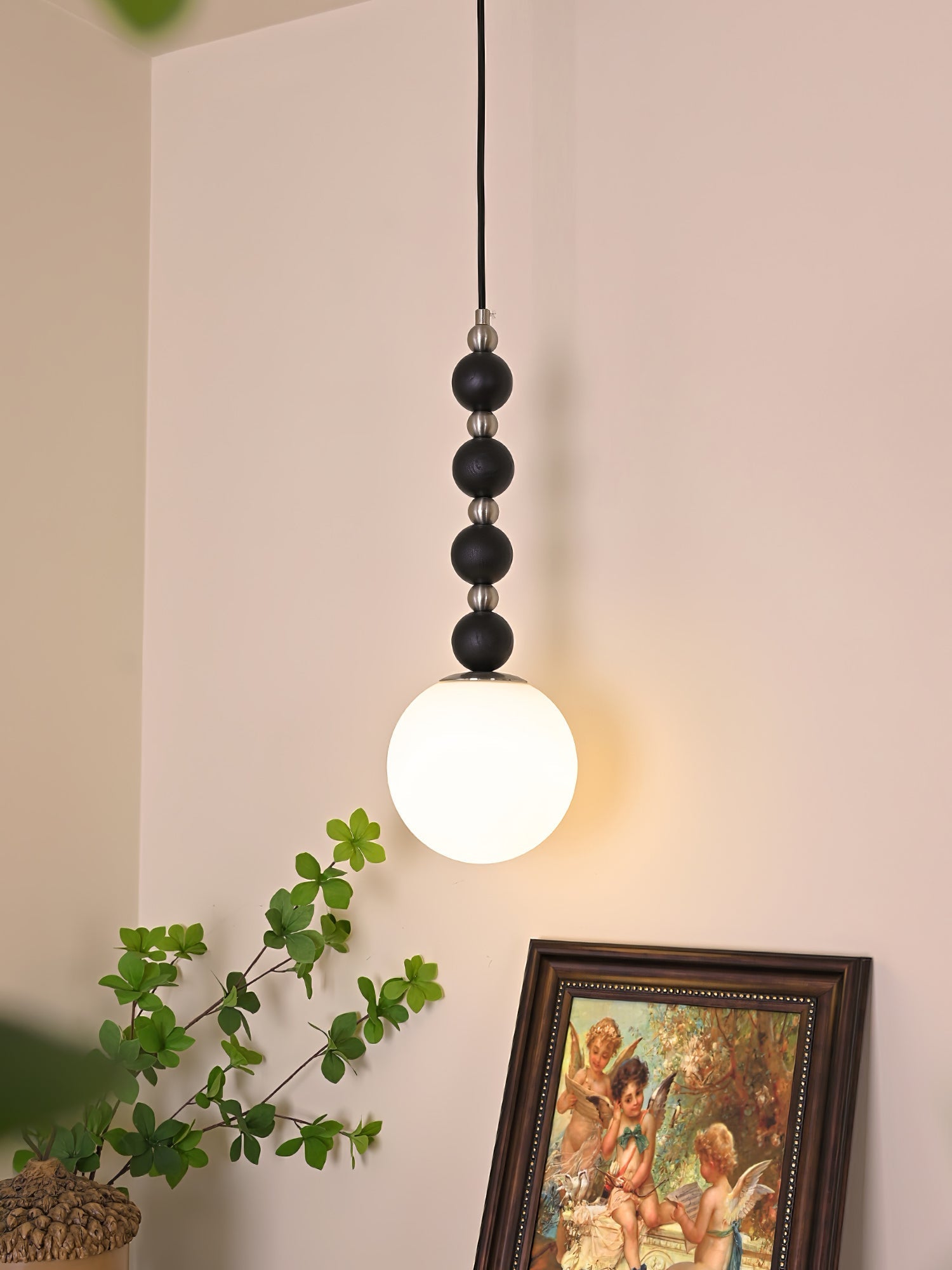 Golie Minimalist Wood Pendant Lamp-Neutral Decor