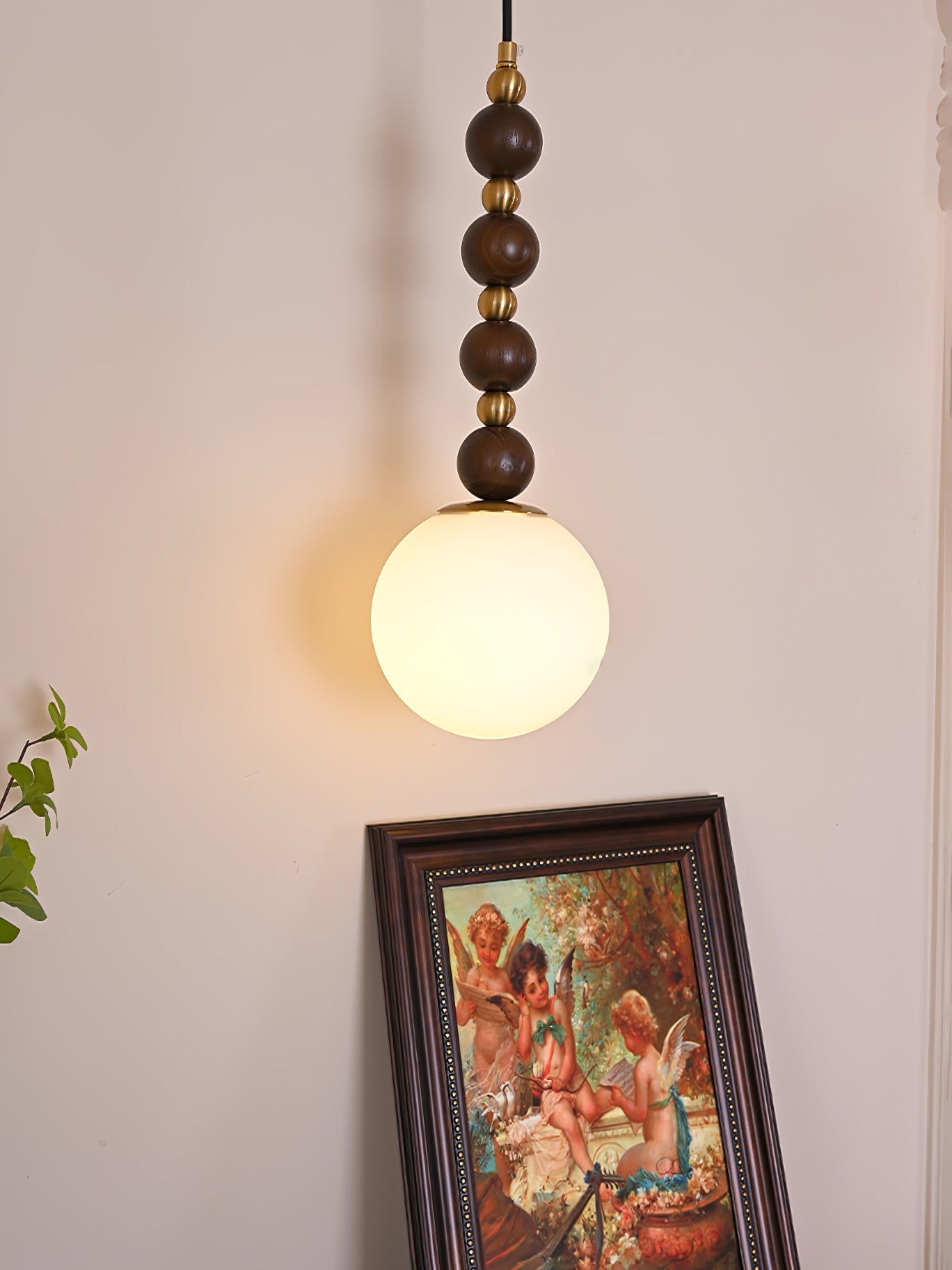 Golie Minimalist Wood Pendant Lamp-Neutral Decor