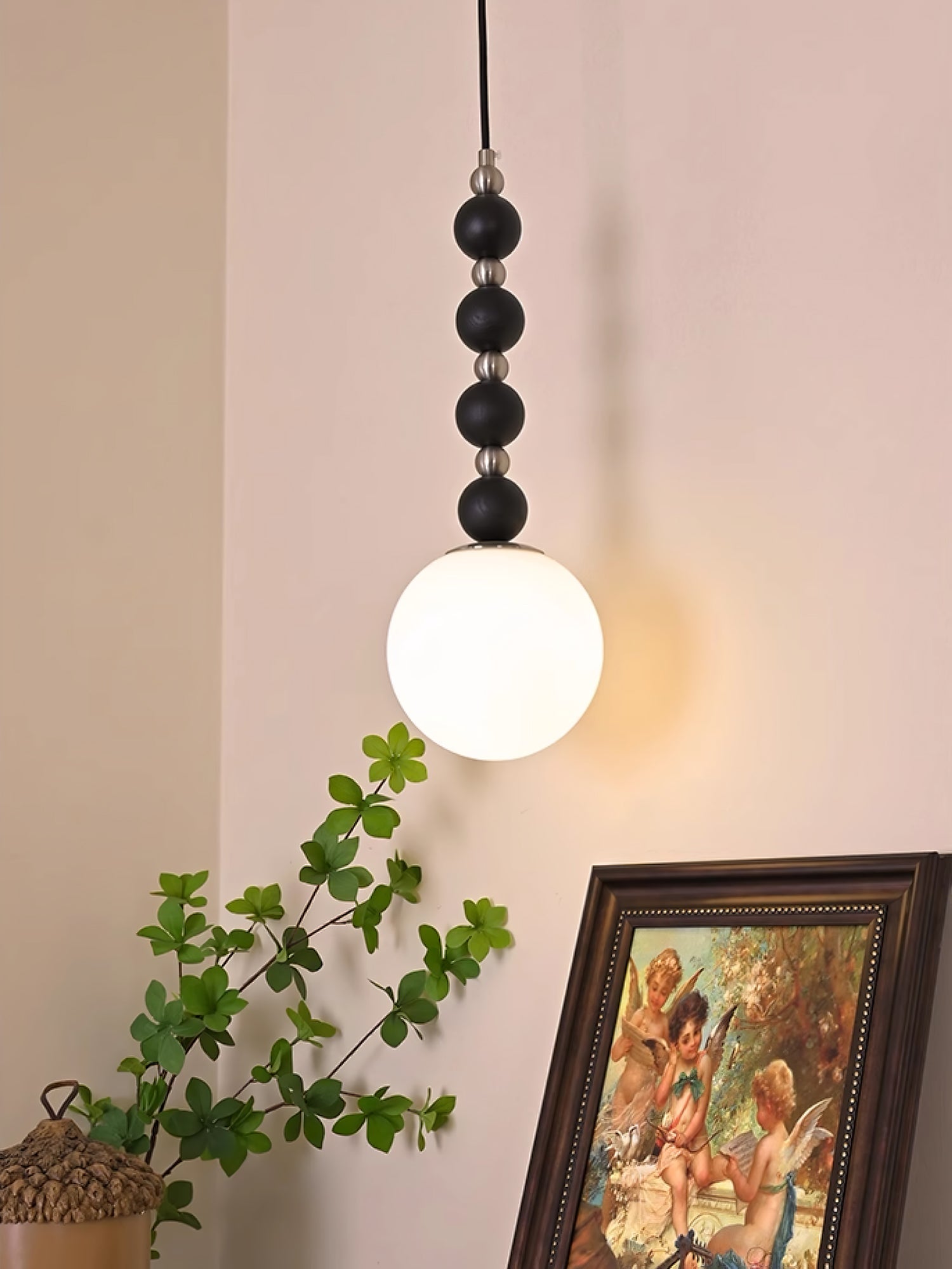 Golie Minimalist Wood Pendant Lamp-Neutral Decor