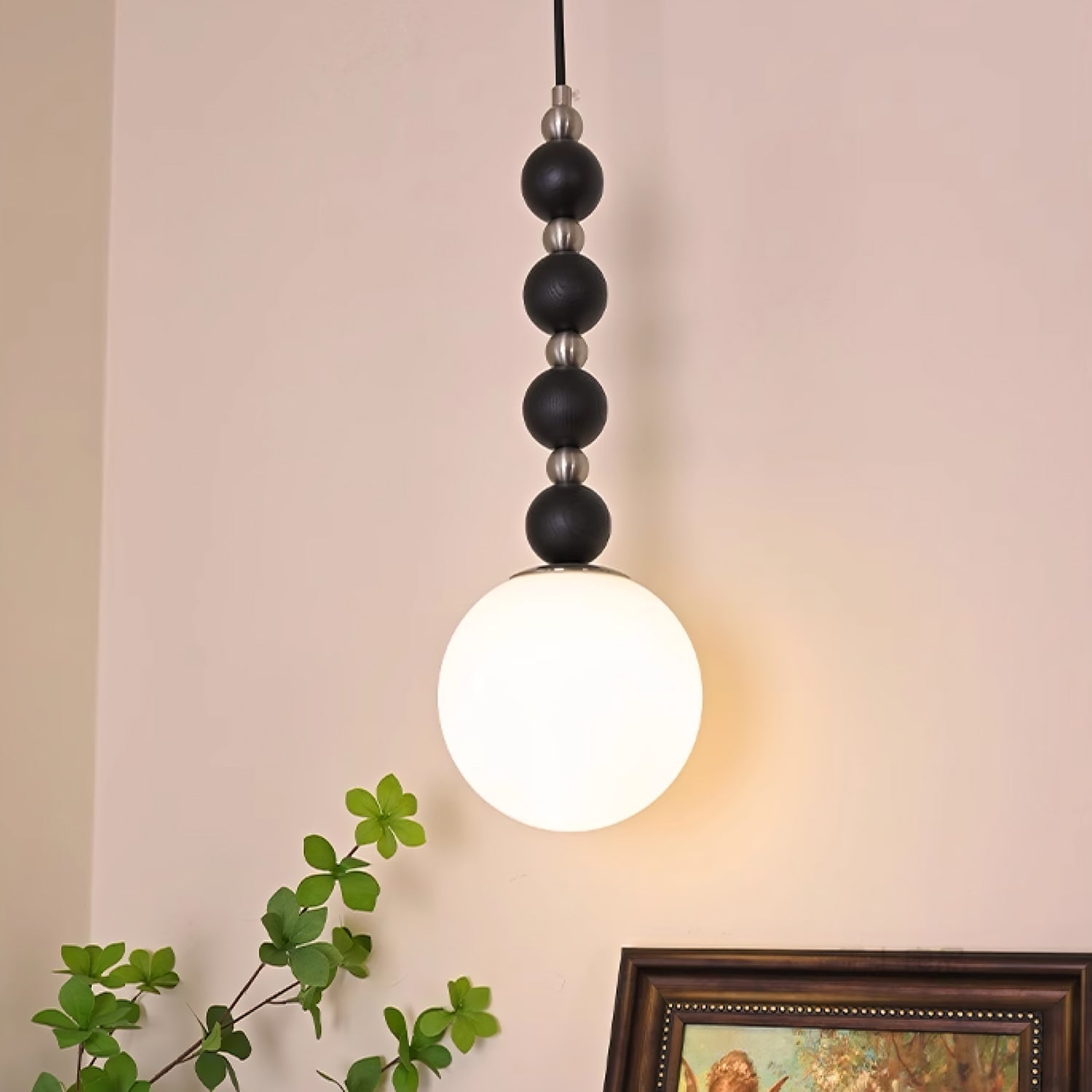 Golie Minimalist Wood Pendant Lamp-Neutral Decor