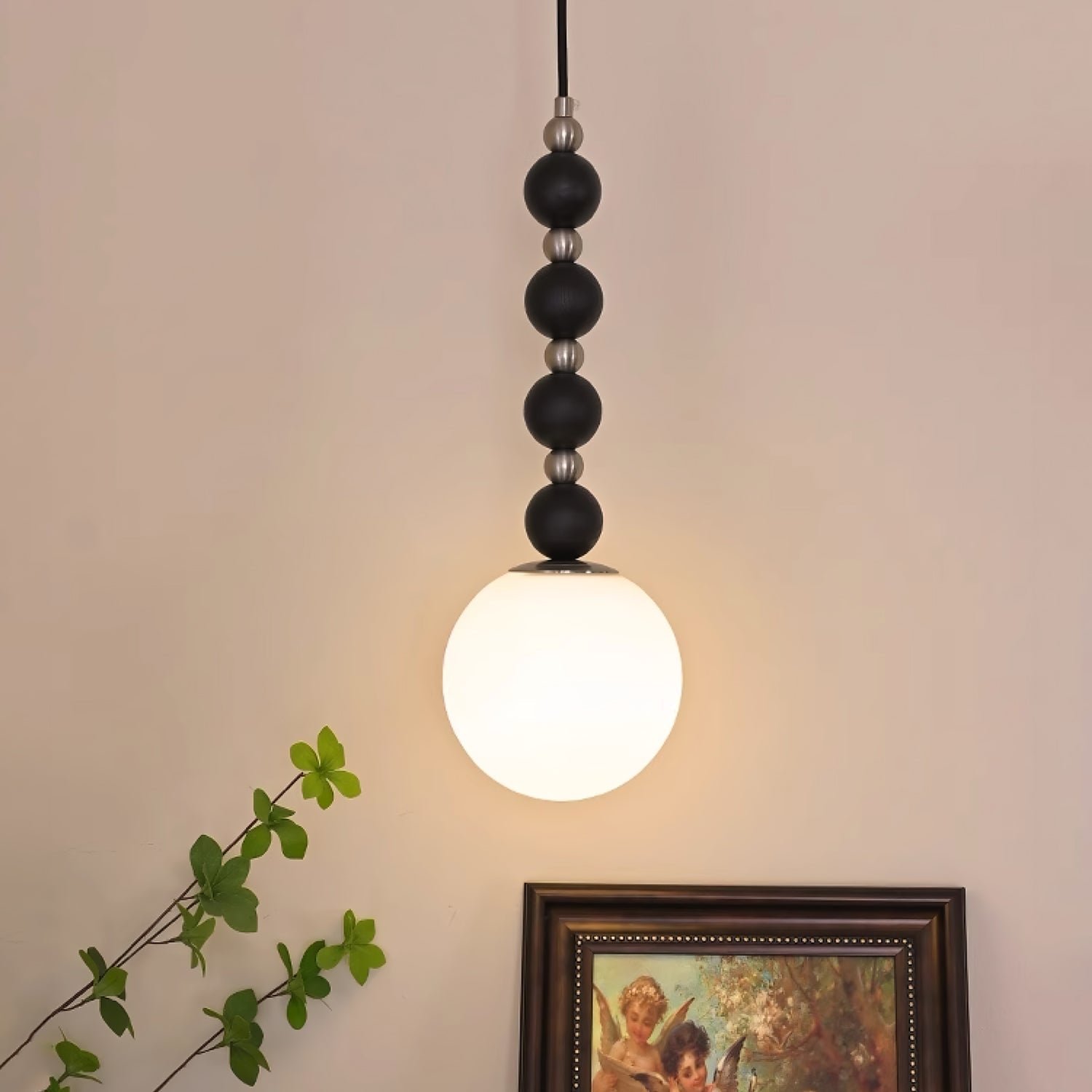 Golie Minimalist Wood Pendant Lamp-Neutral Decor