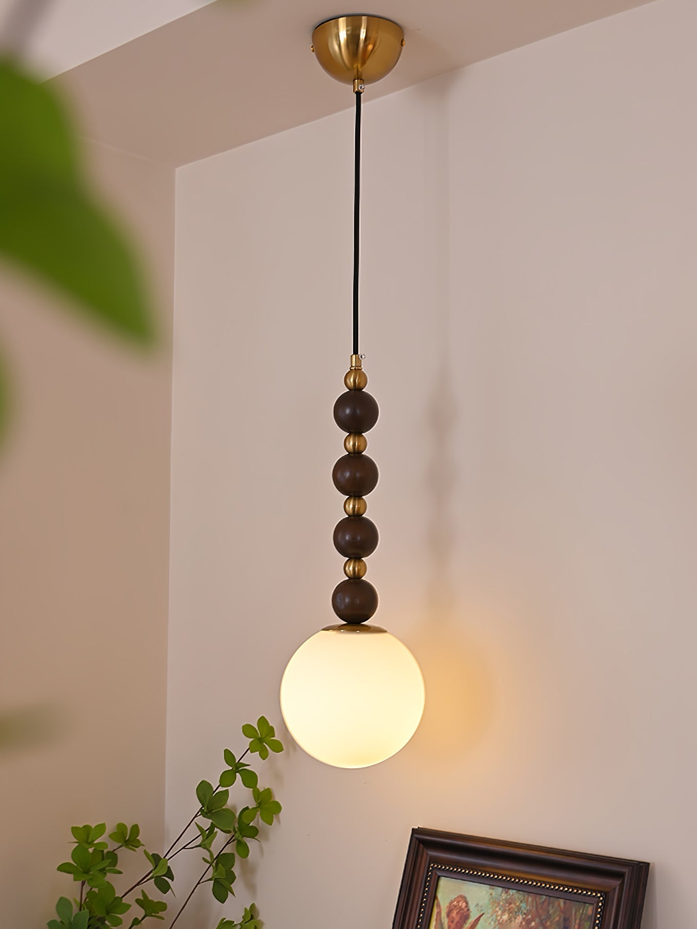 Golie Minimalist Wood Pendant Lamp-Neutral Decor