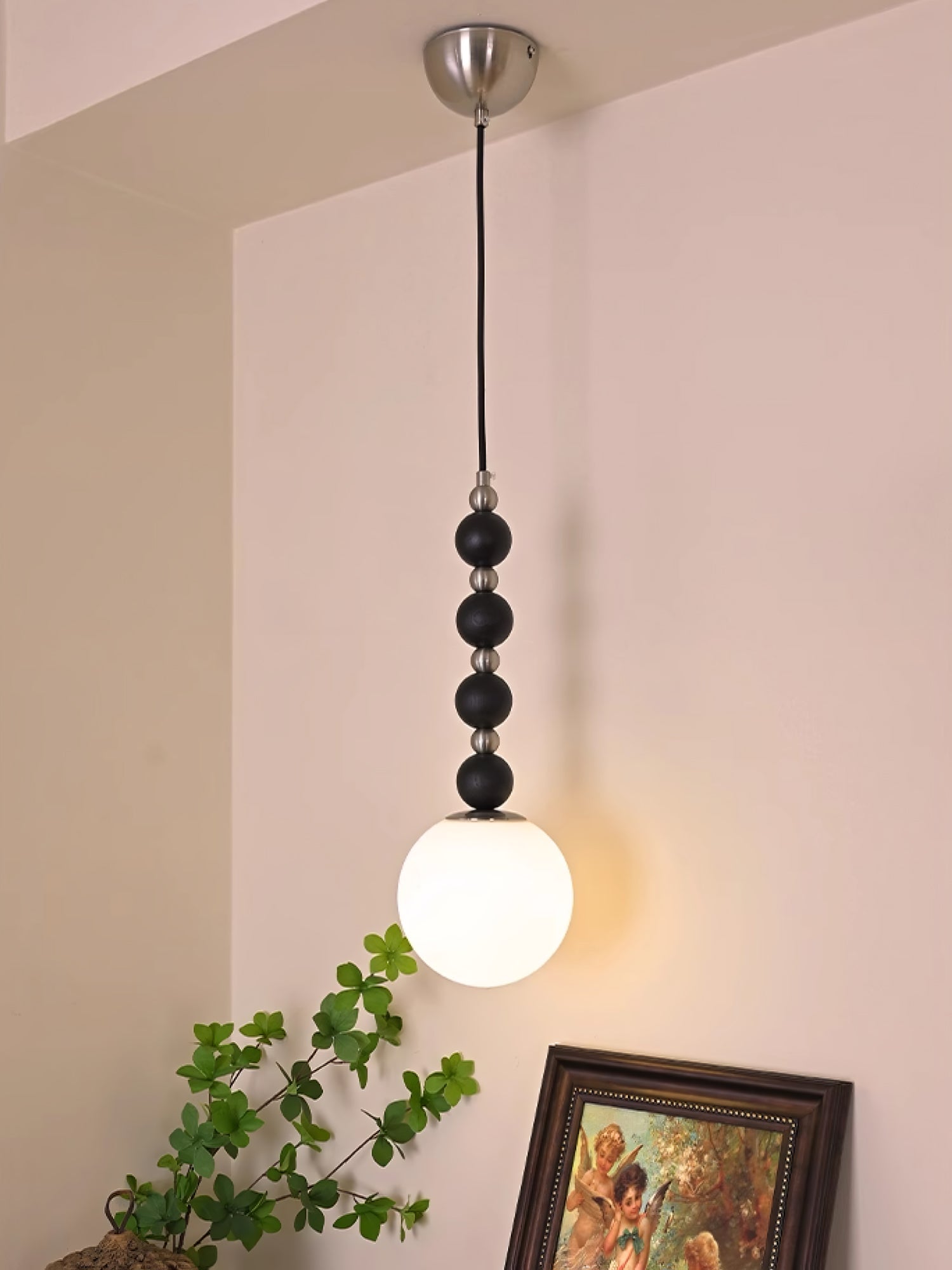 Golie Minimalist Wood Pendant Lamp-Neutral Decor