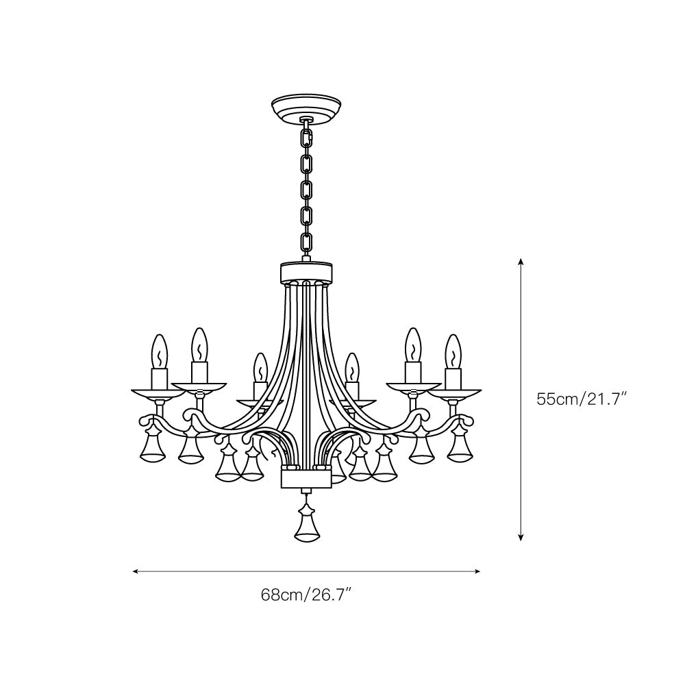 Beatrice Crystal Chandelier