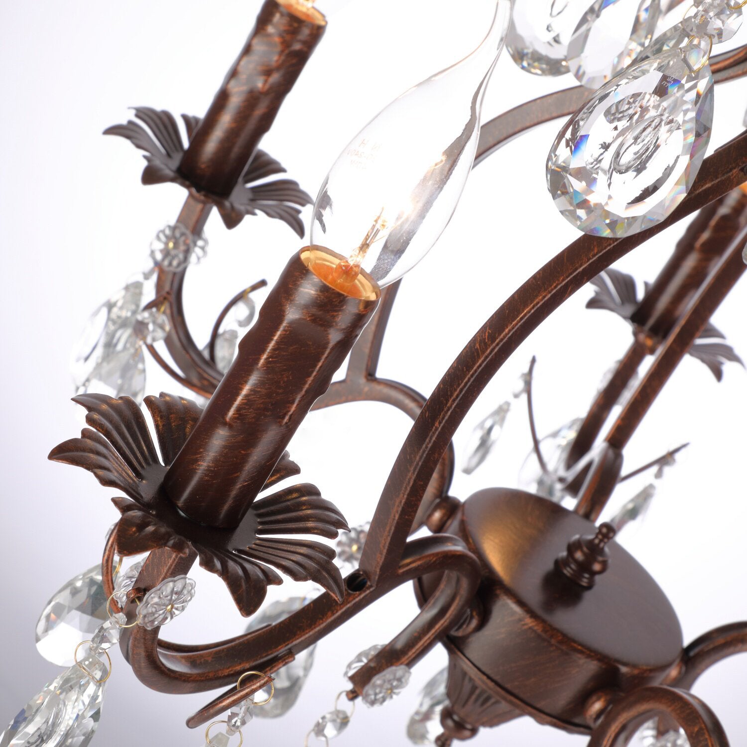 Vesper Chandelier with lights off, showing its daytime elegance.