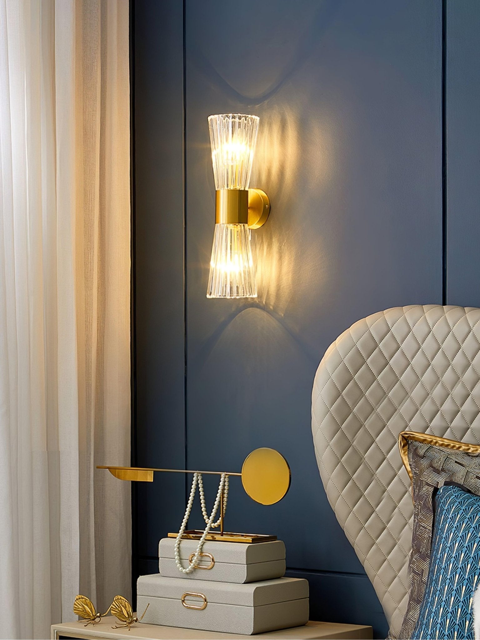 Emberis Crystal Artistic Wall Lamp-Neutral Decor