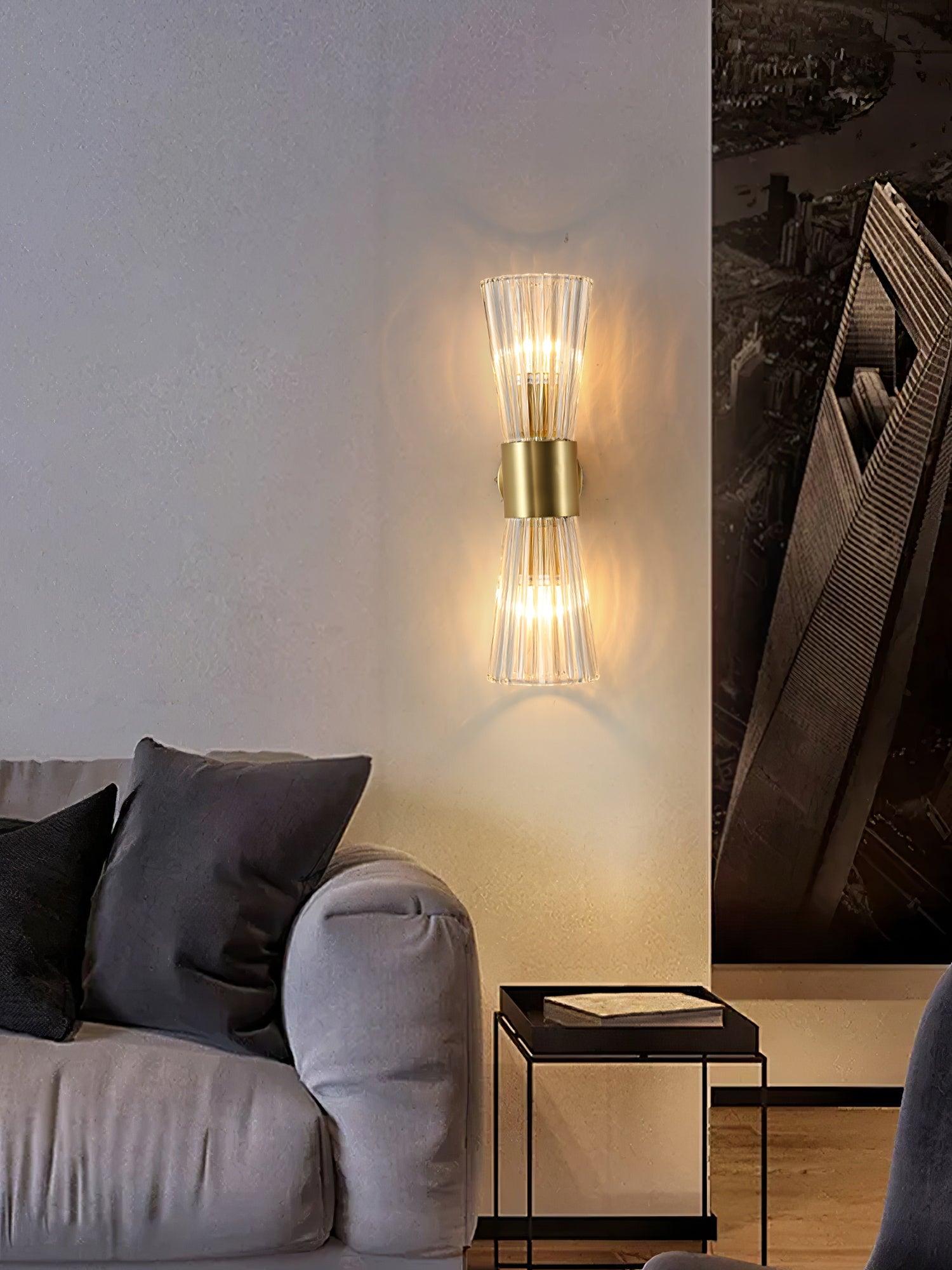 Emberis Crystal Artistic Wall Lamp-Neutral Decor