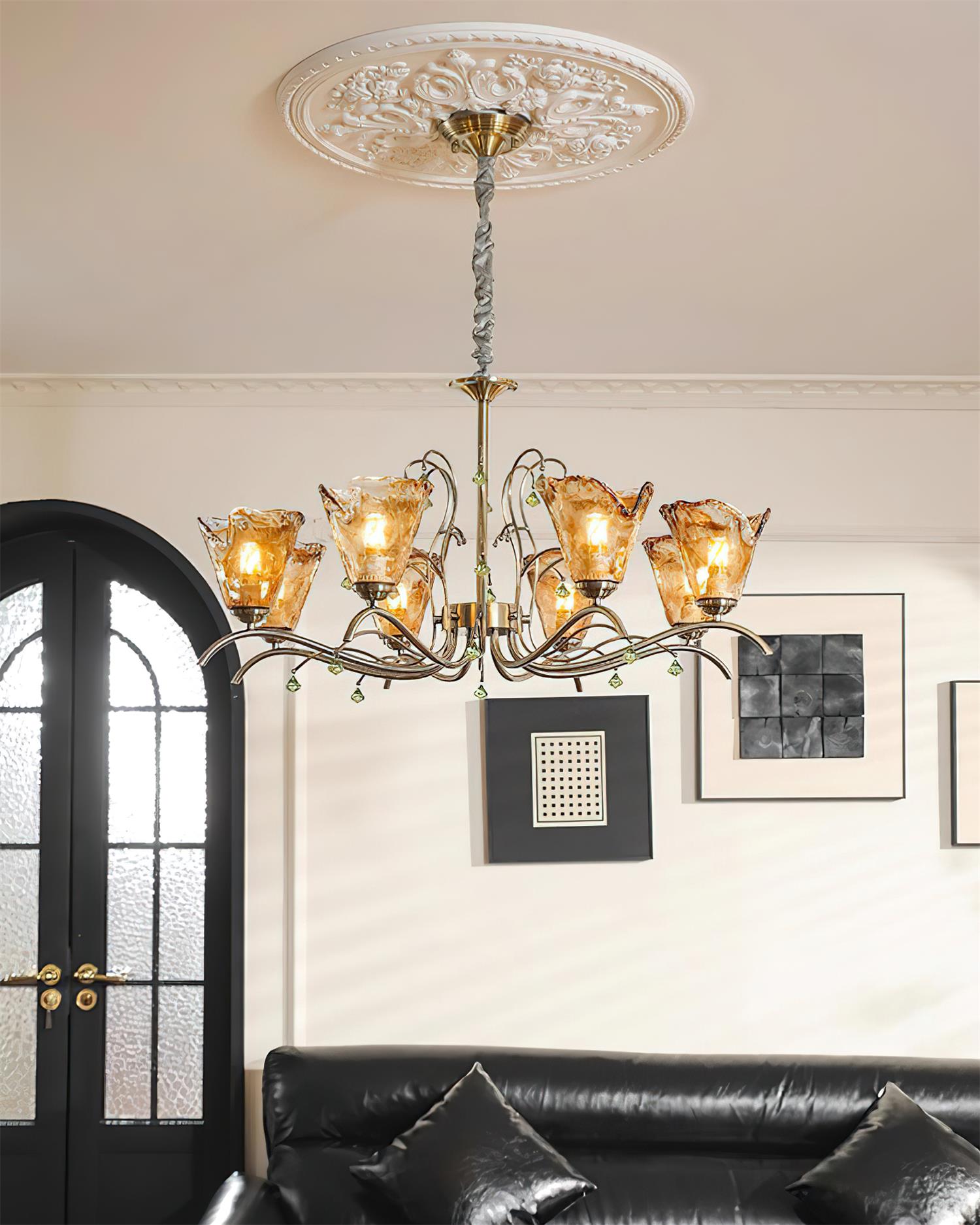 Givona Floral Glass Chandelier