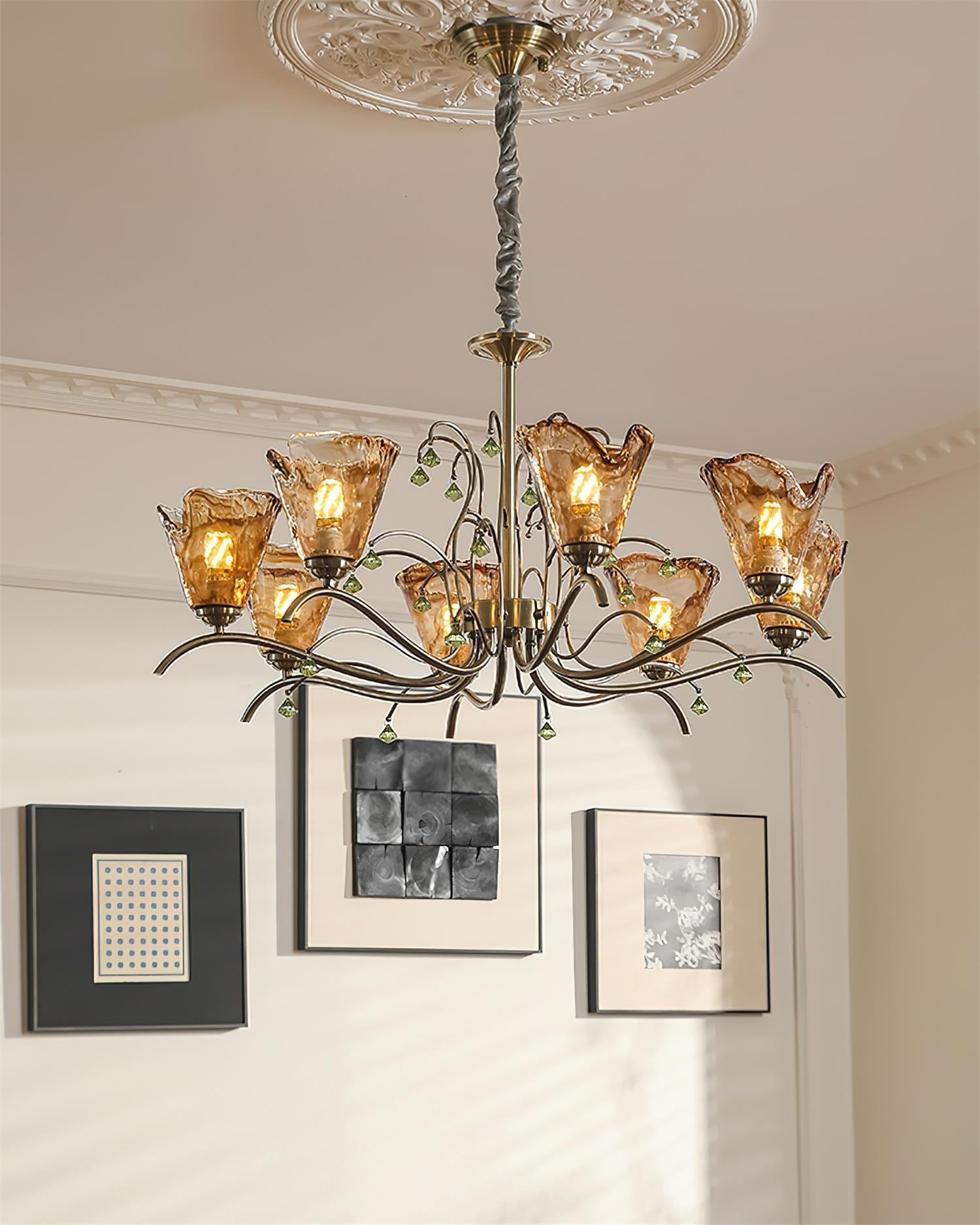 Givona Floral Glass Chandelier
