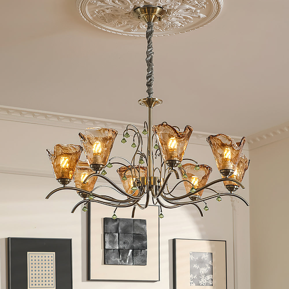 Givona Floral Glass Chandelier