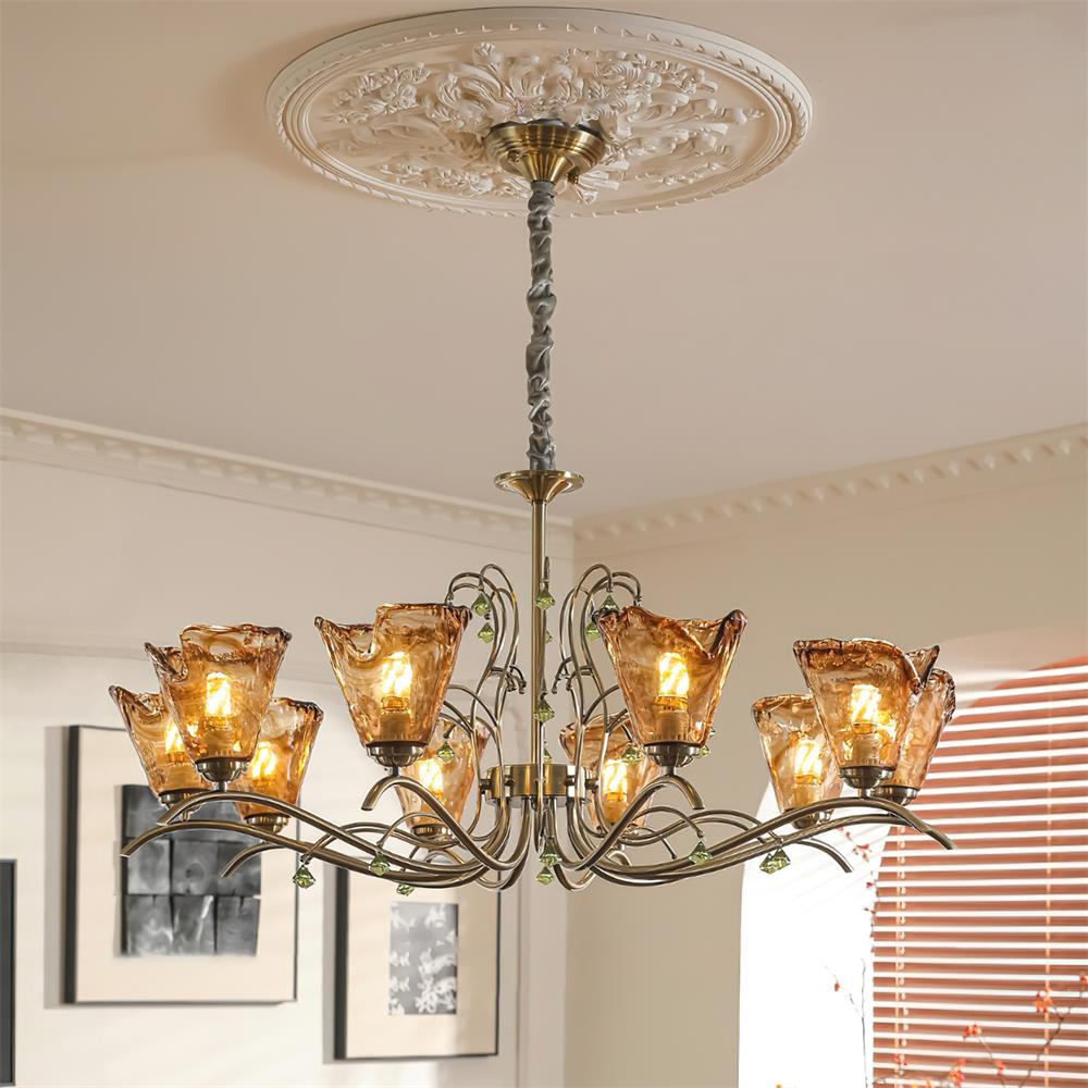 Givona Floral Glass Chandelier