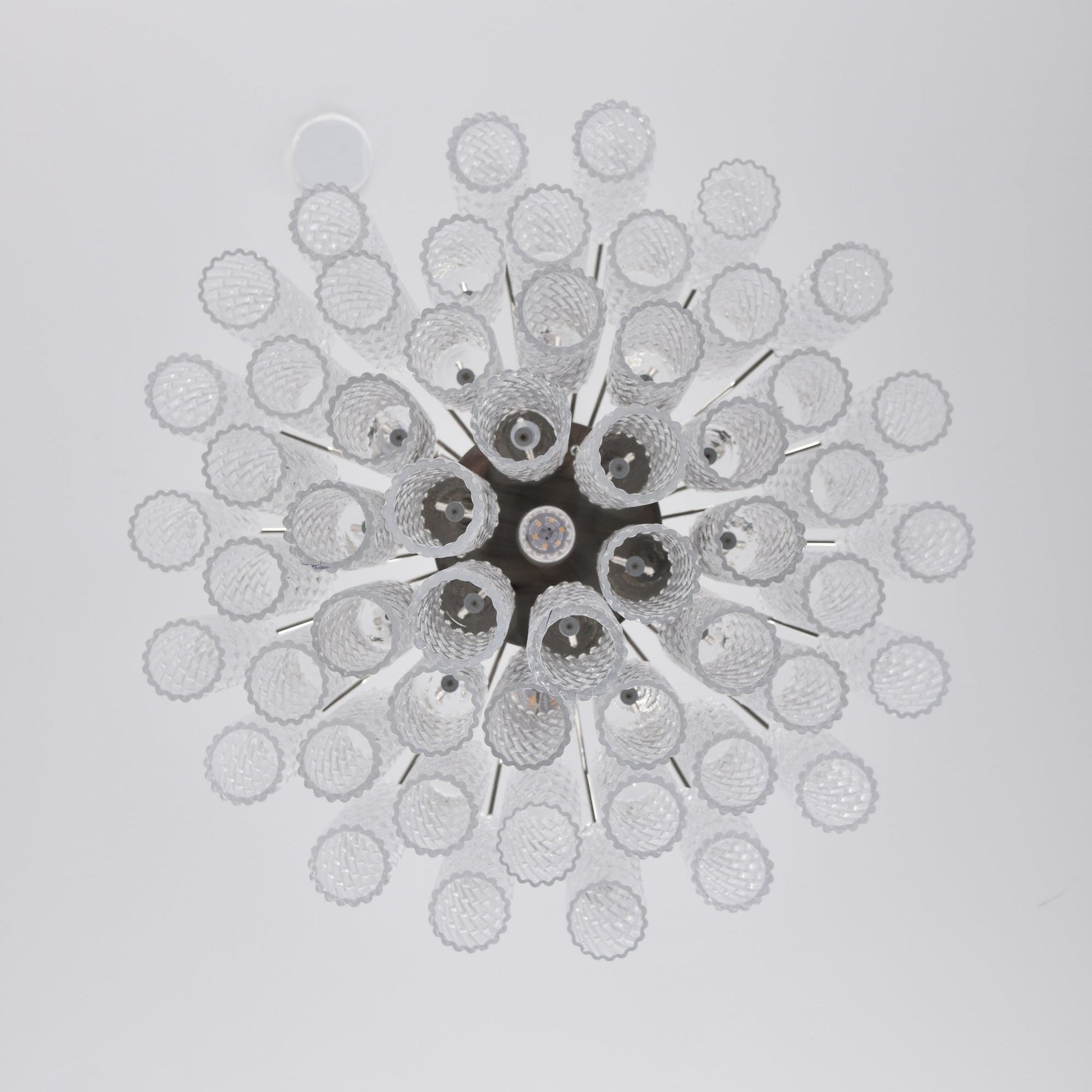 Aurora Chandelier Murano Glass Tiered Cascading Waves-Neutral Decor