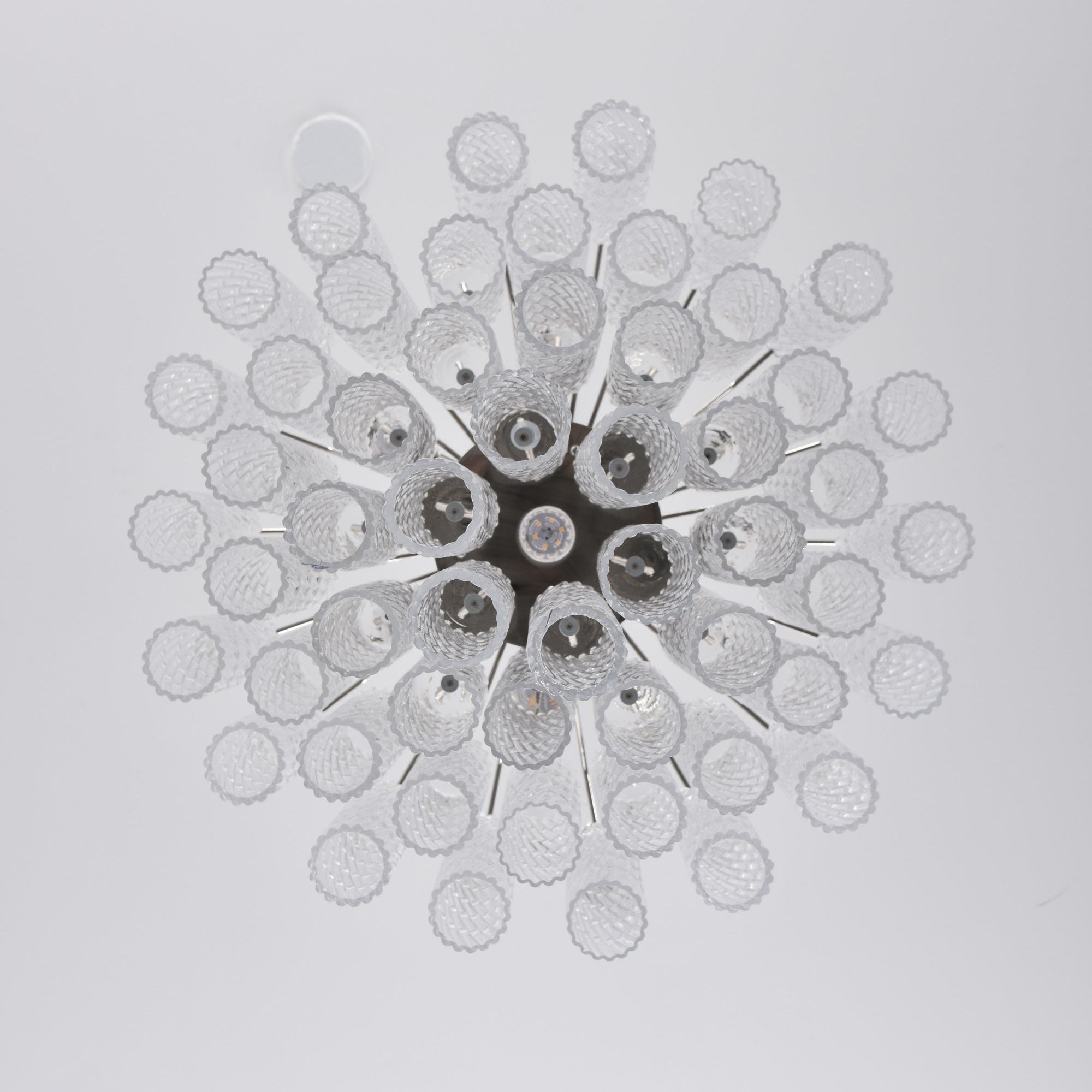 Aurora Chandelier Murano Glass Tiered Cascading Waves-Neutral Decor