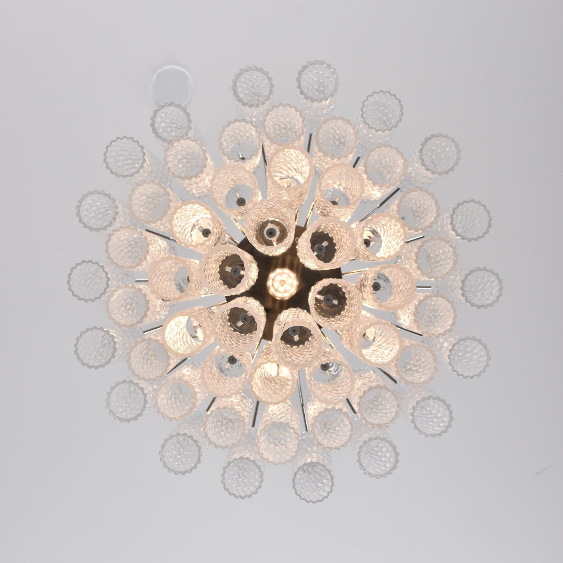 Aurora Chandelier Murano Glass Tiered Cascading Waves-Neutral Decor