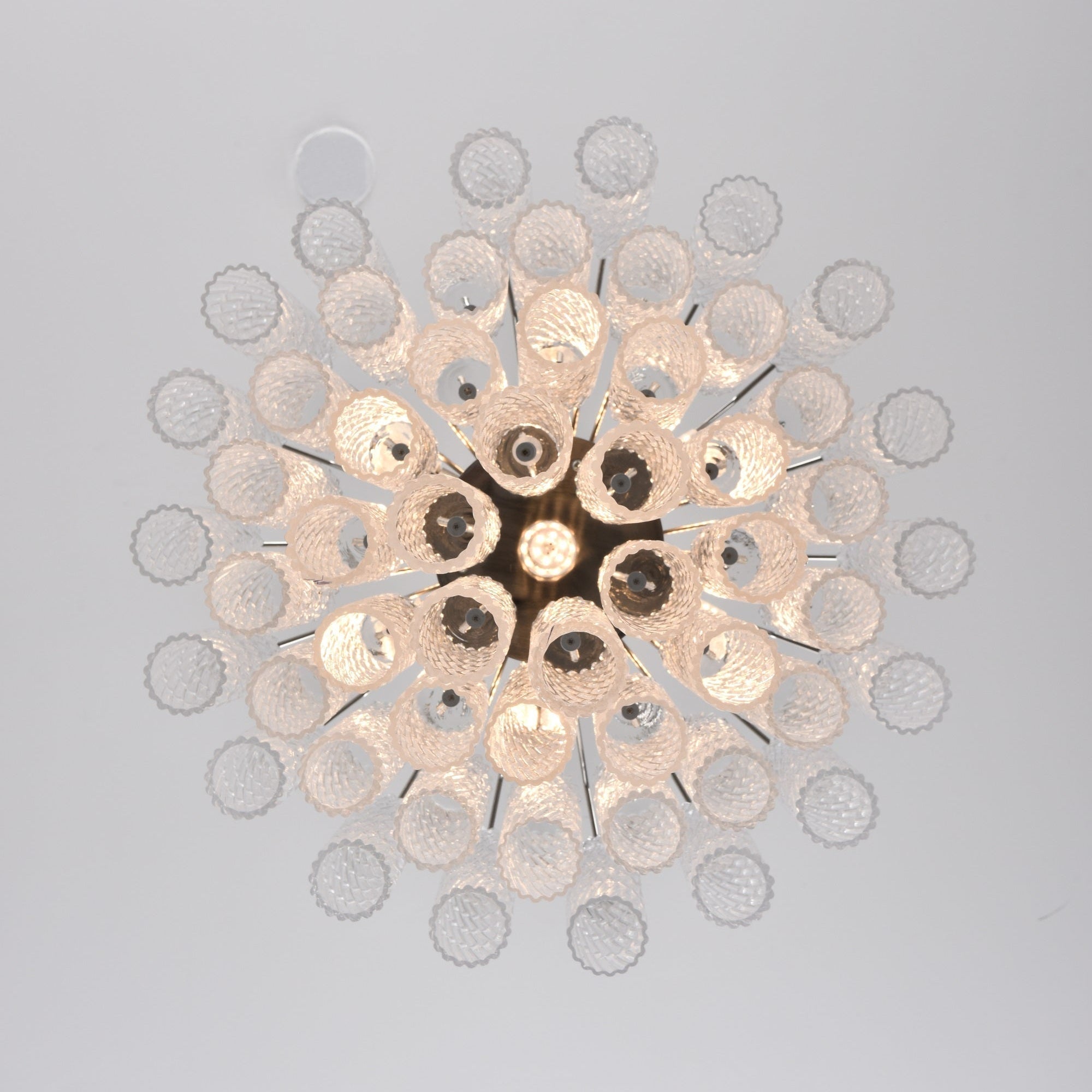 Aurora Chandelier Murano Glass Tiered Cascading Waves-Neutral Decor