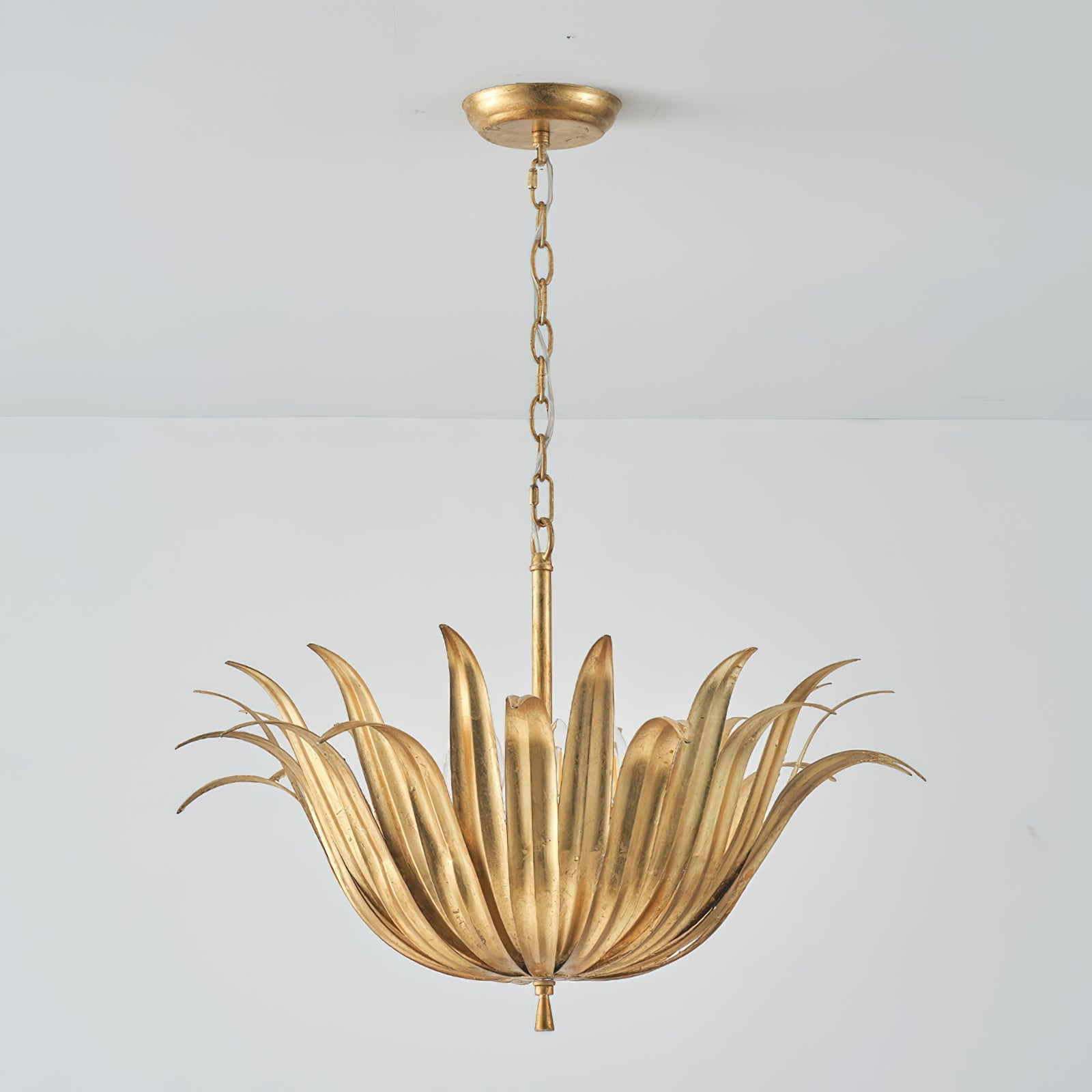 Vicenzio Leaf Pendant Light in a clean white finish.
