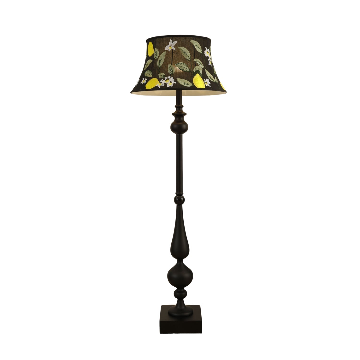 Floren Wood Fabric Classic Floor Lamp-Neutral Decor