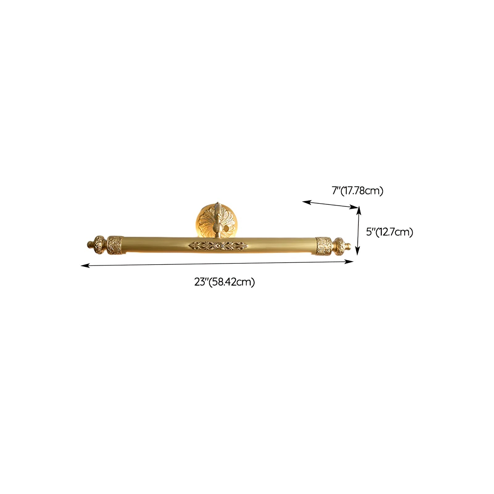 Cloren Premium Nordic Art Vanity Brass Wall Light-Neutral Decor
