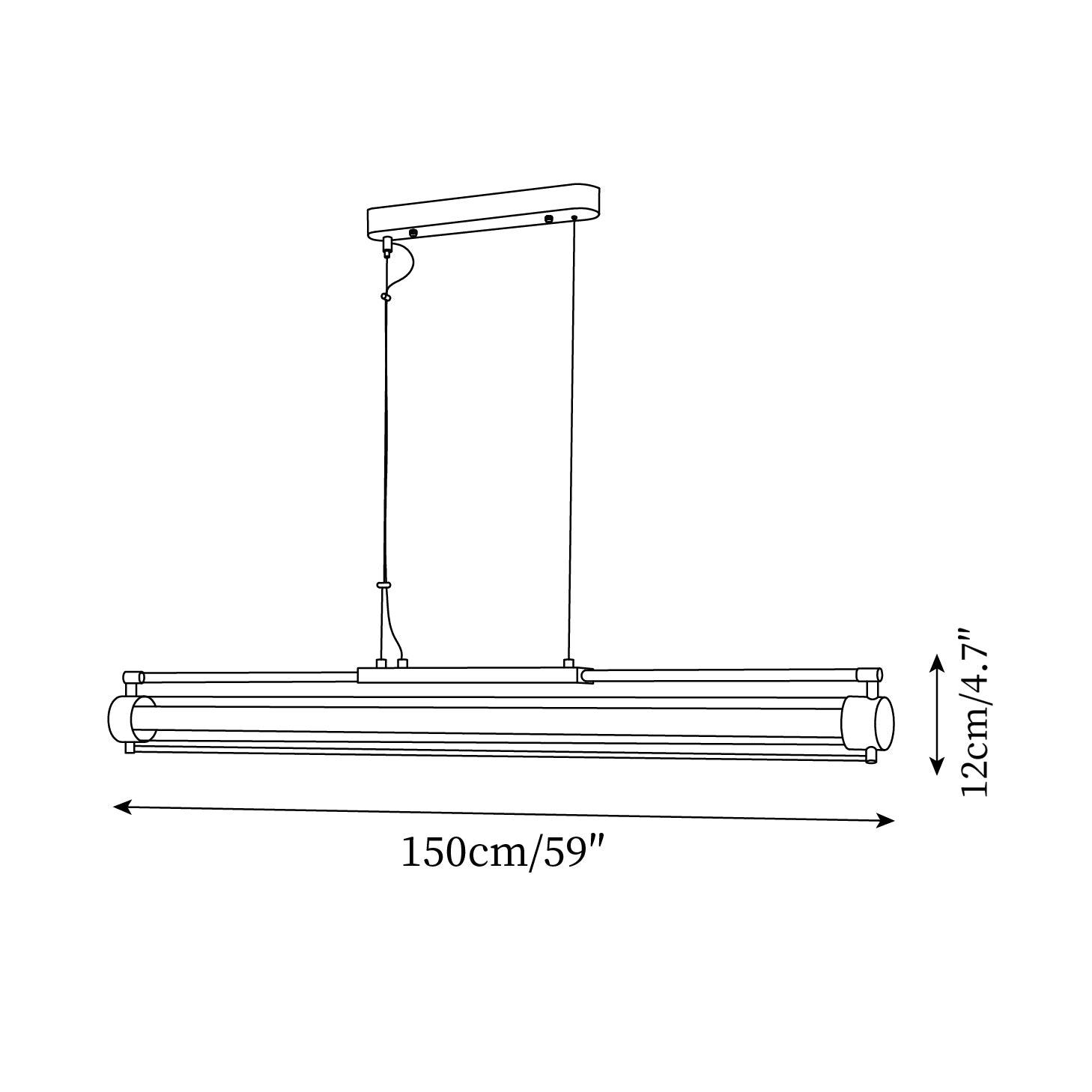 Deacal Linear Pendant Lamp
